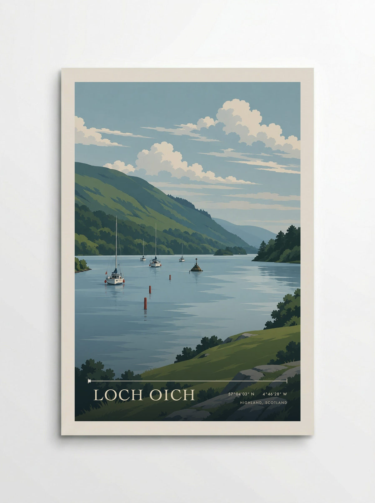 Loch Oich, Highland, Scotland | Travel Poster - Poster