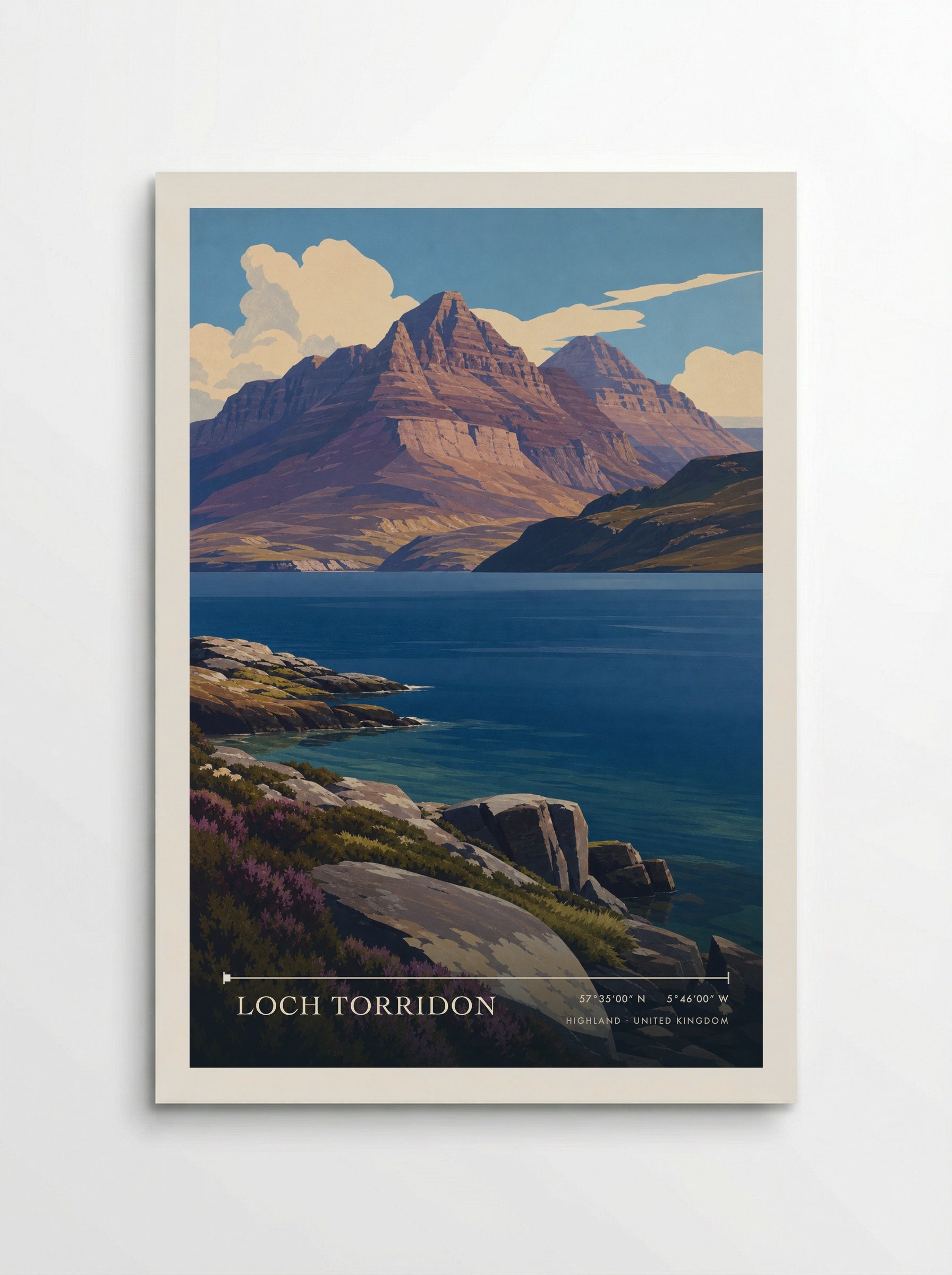 Loch Torridon Highland United Kingdom Travel Poster - Poster