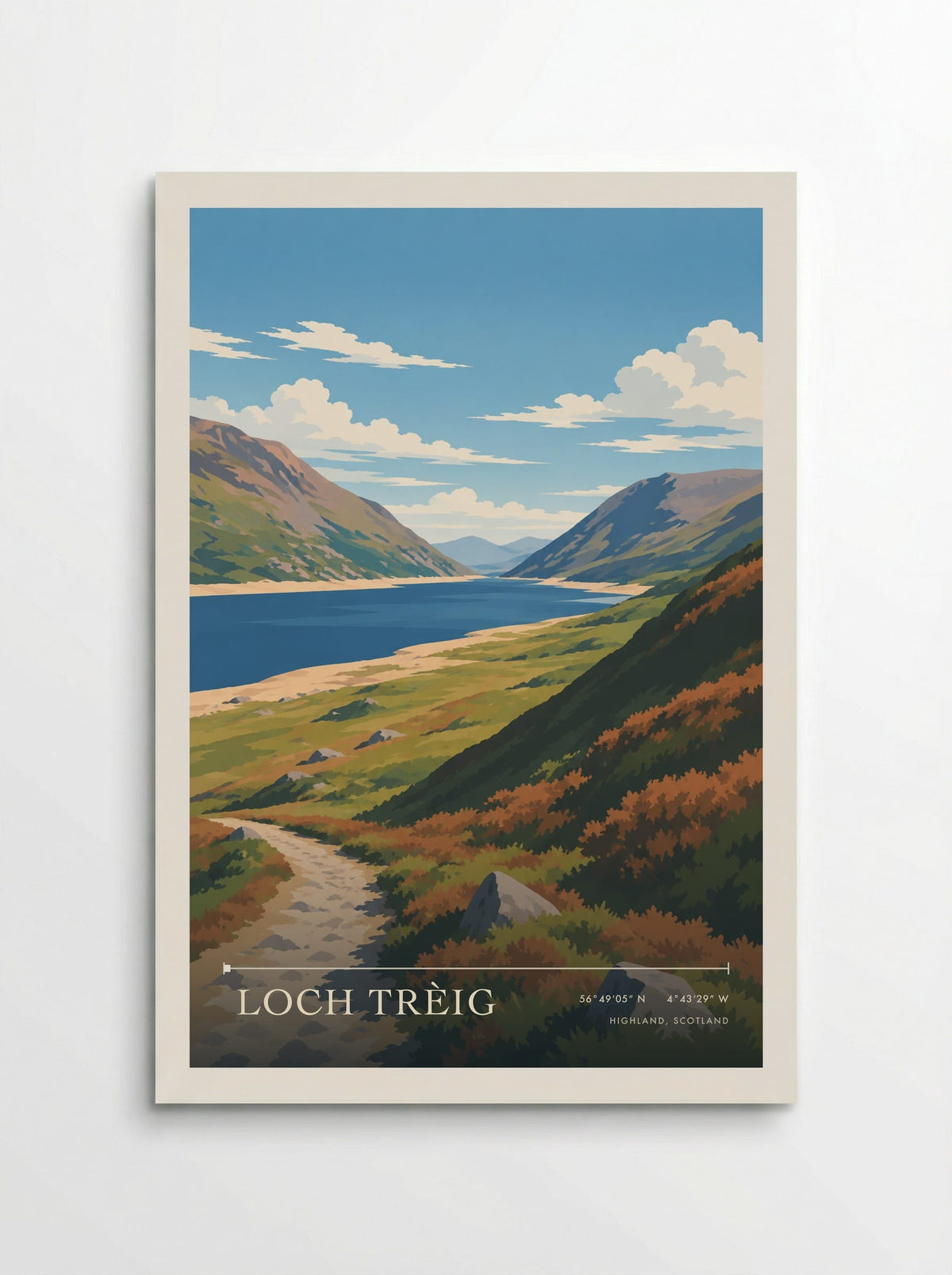 Loch Trèig, Highland, Scotland | Travel Poster - Poster