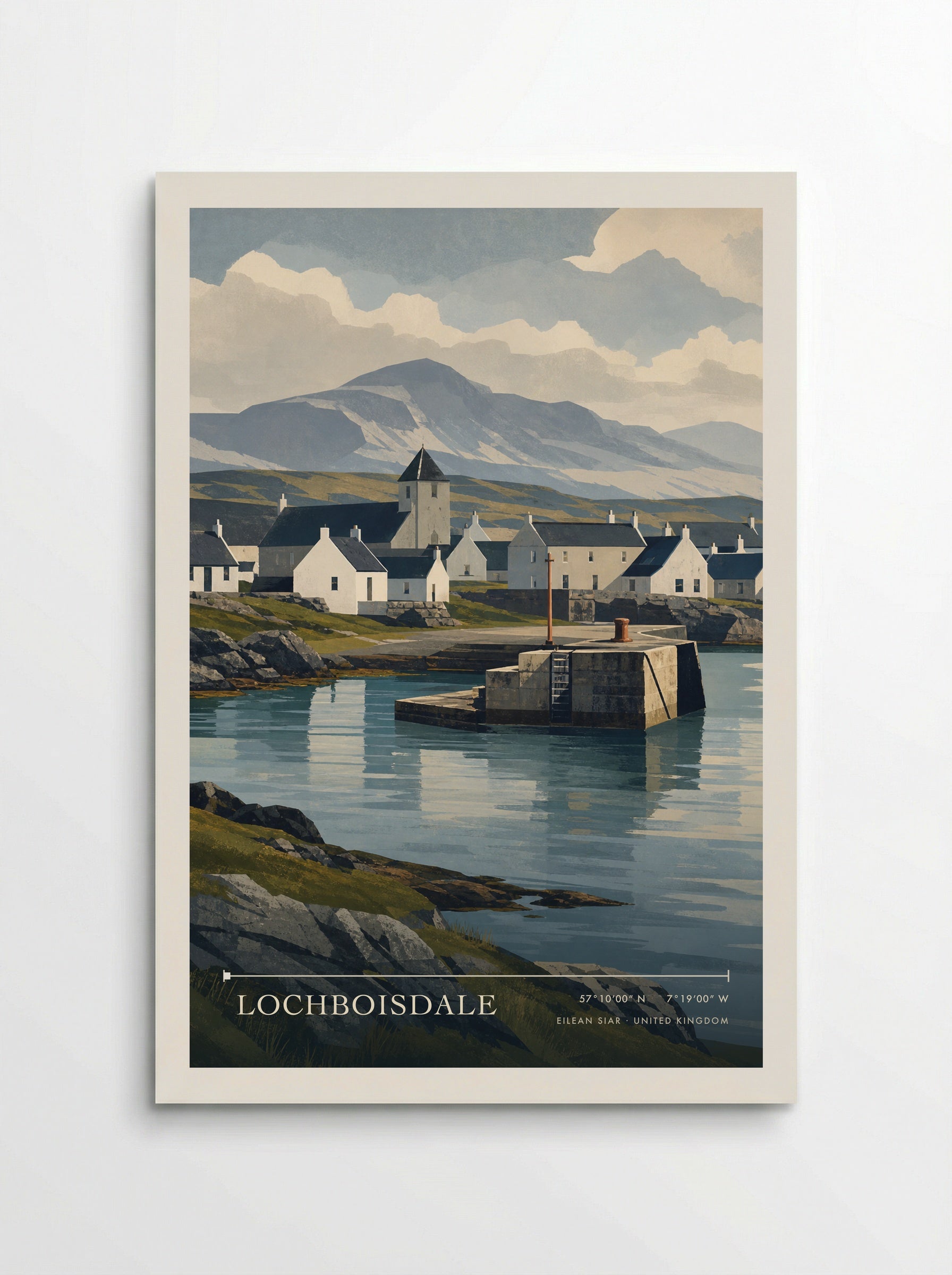 Lochboisdale Eilean Siar United Kingdom Travel Poster - Poster