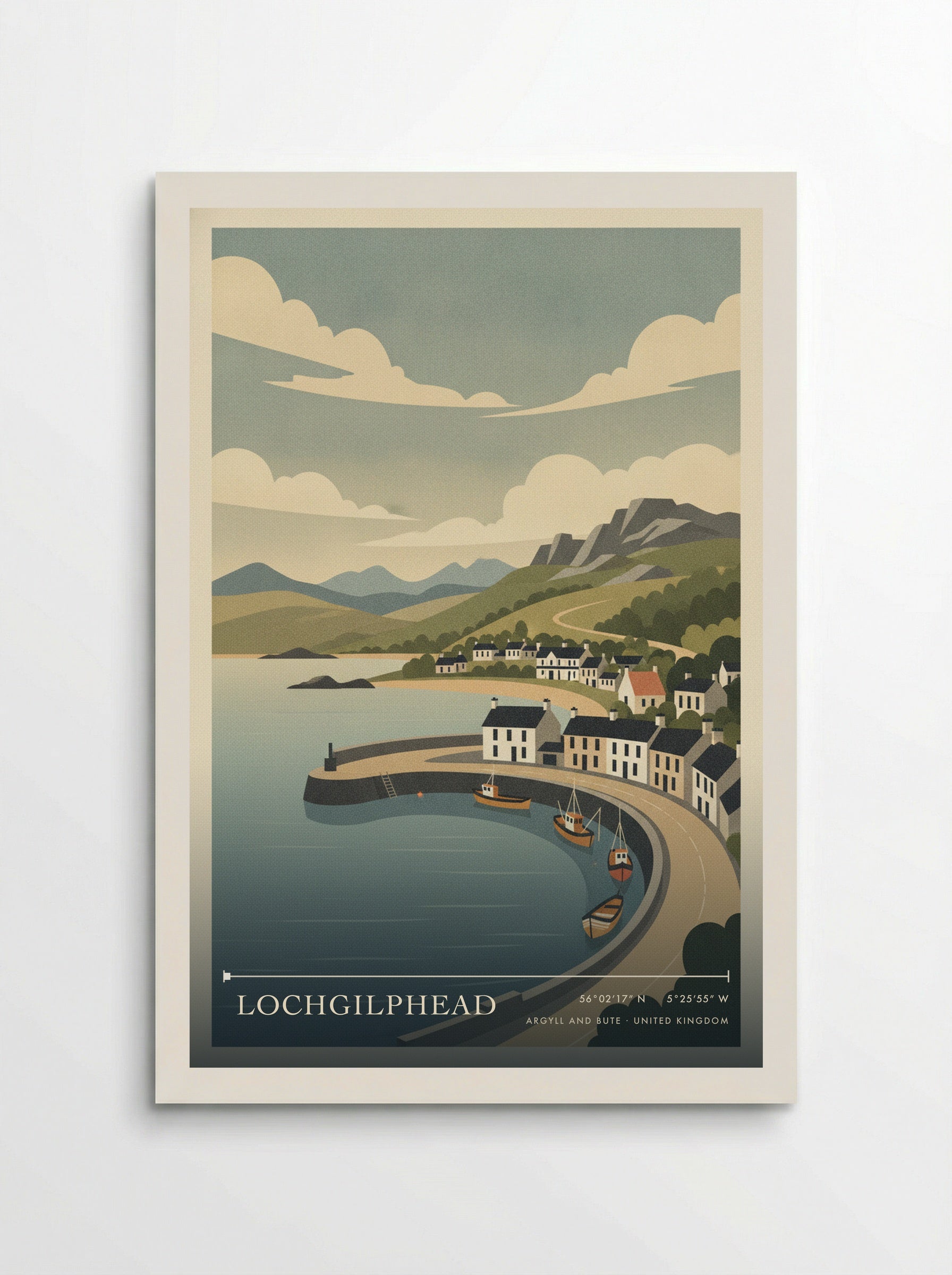 Lochgilphead Argyll and Bute United Kingdom Travel Poster - Poster