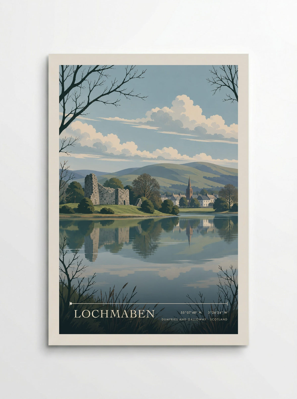 Lochmaben, Dumfries and Galloway | Travel Poster - Poster