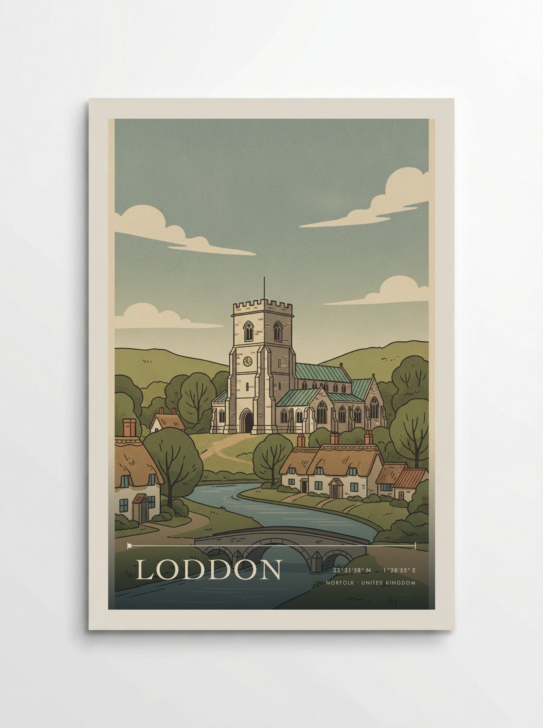 Loddon Norfolk United Kingdom Travel Poster - Poster