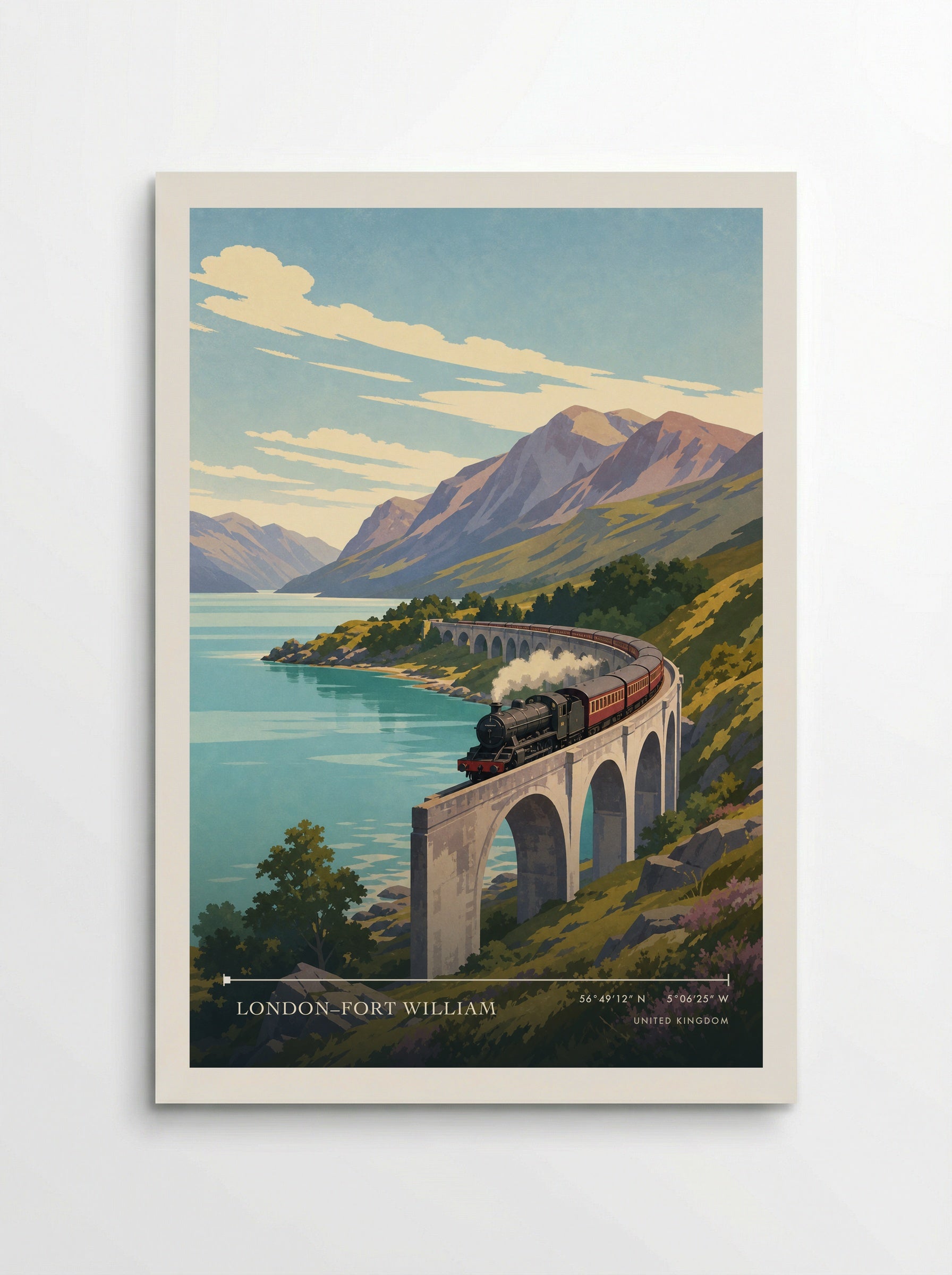 London–Fort William United Kingdom Travel Poster - Poster