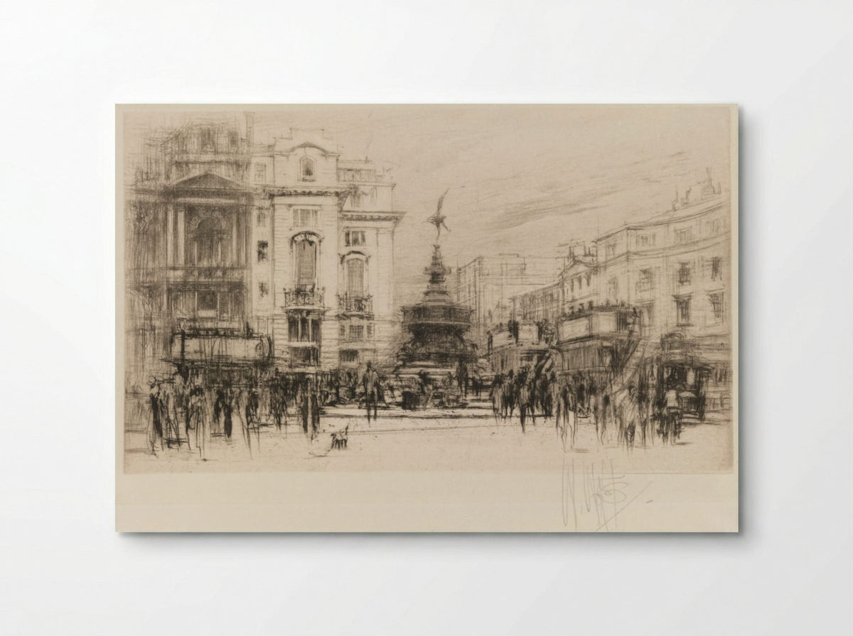 London Set: Piccadilly Circus (with Criterion Theatre) - William Walcot - Poster