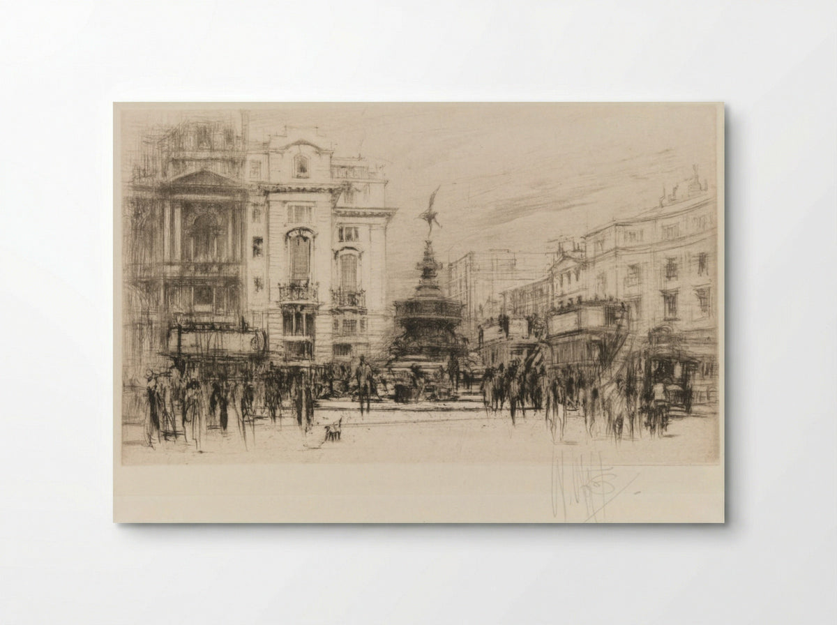 London Set: Piccadilly Circus (with Criterion Theatre) - William Walcot - Poster