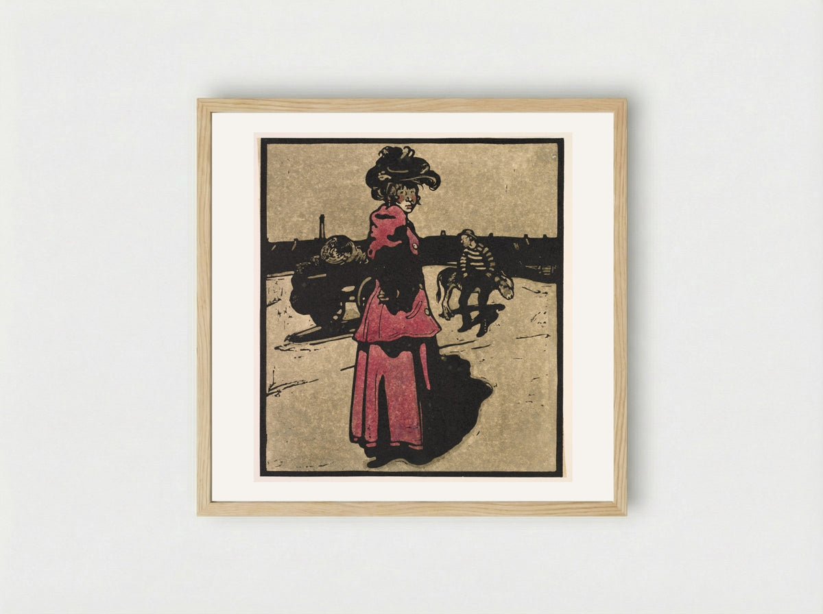 London Types: Coster - William Nicholson - Framed Print Wood