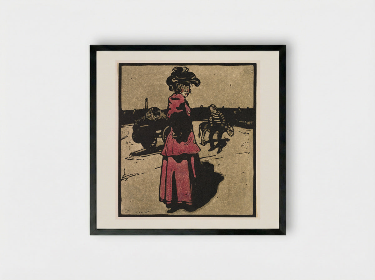 London Types: Costermonger - William Nicholson - Framed Print Black