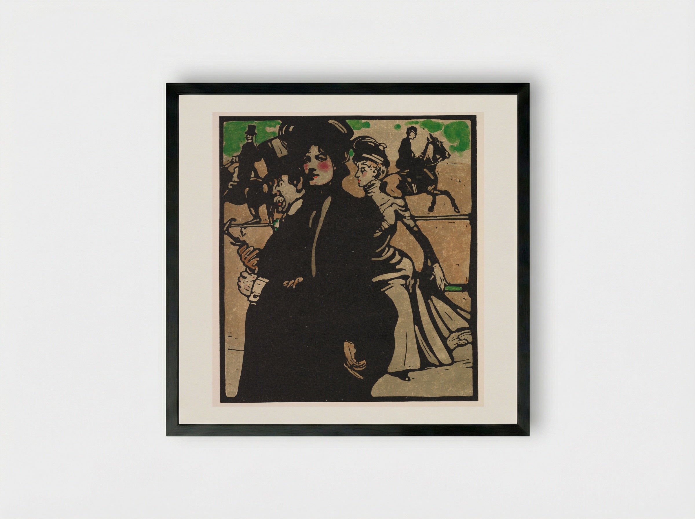London Types: Lady - William Nicholson - Framed Print Black