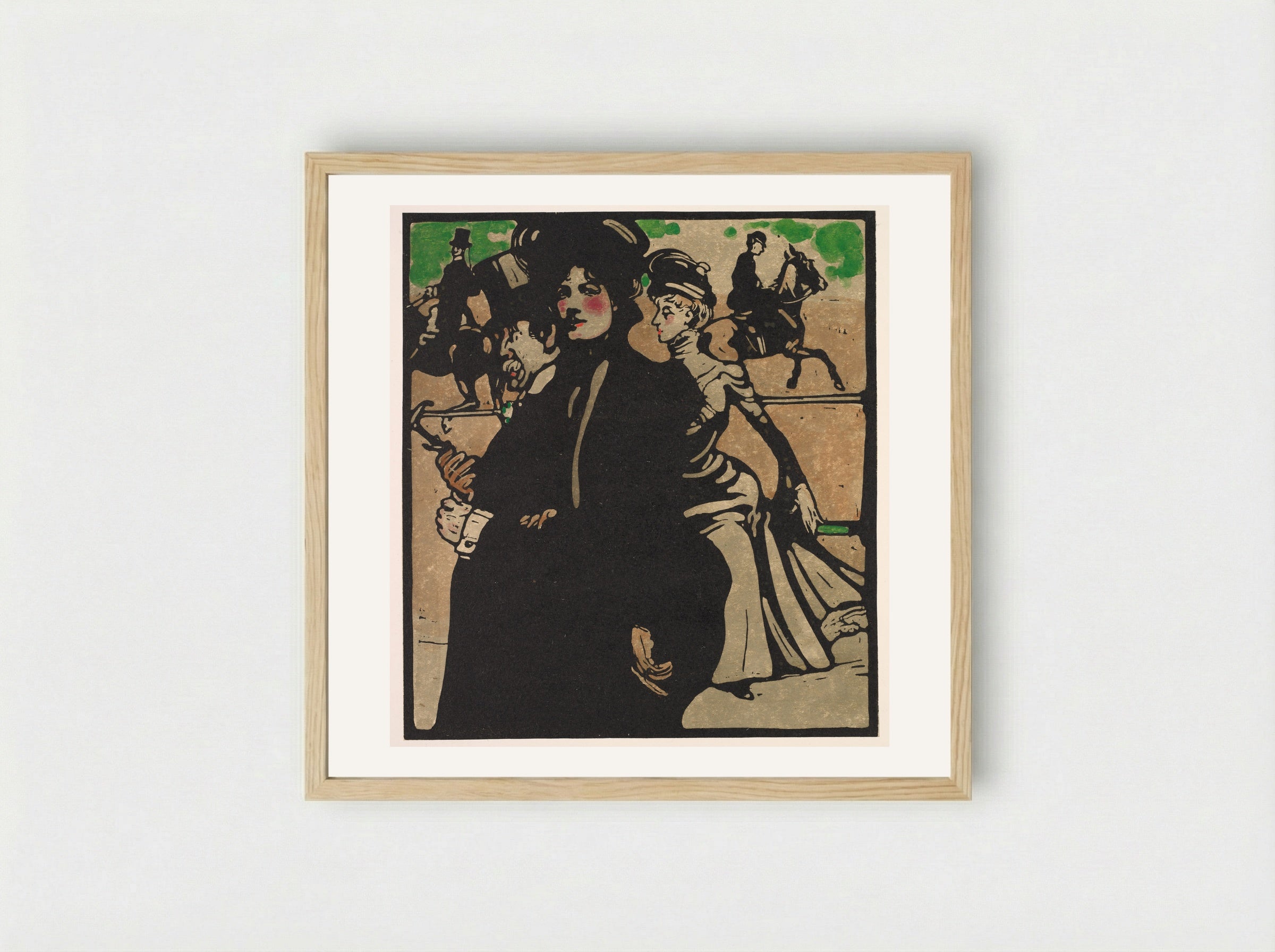 London Types: Lady - William Nicholson - Framed Print Wood