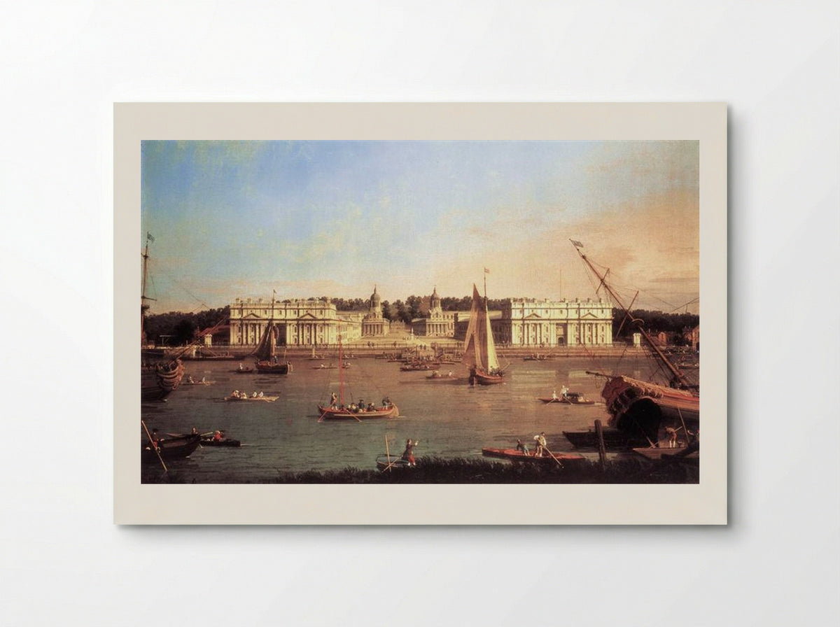 London: Greenwich Hospital from the North Bank of the Thames - Canaletto - Poster