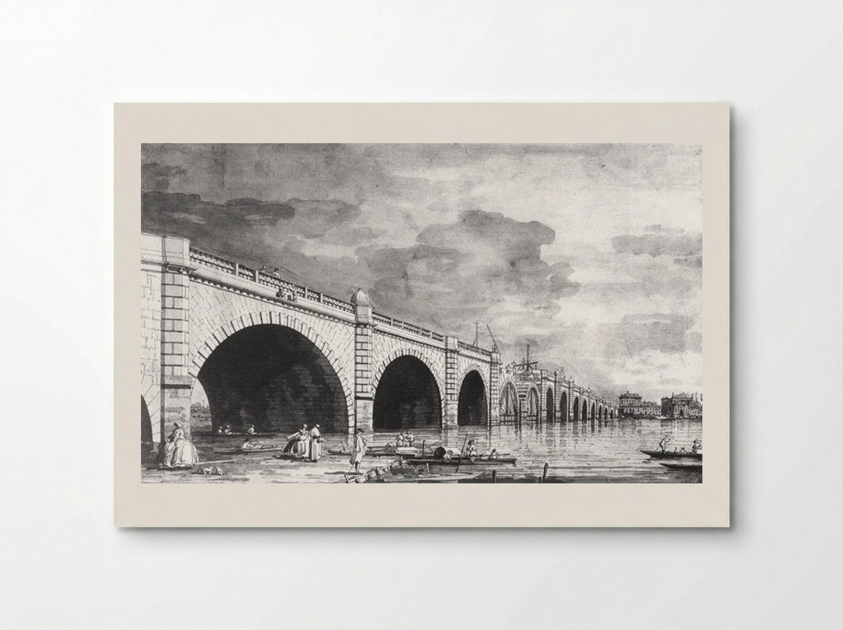 London: Westminster Bridge under Repair - Canaletto - Poster