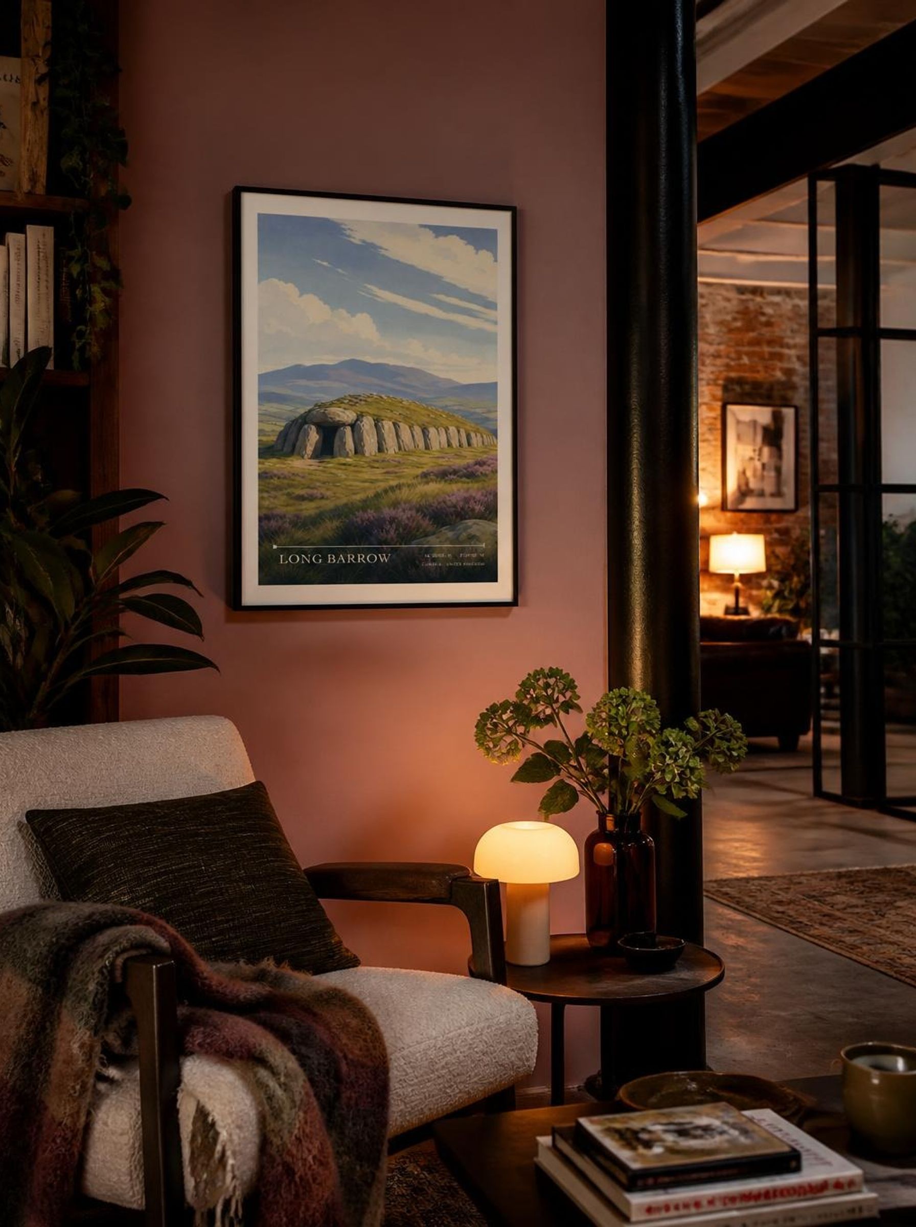 Long Barrow Cumbria United Kingdom Travel Poster - Lifestyle
