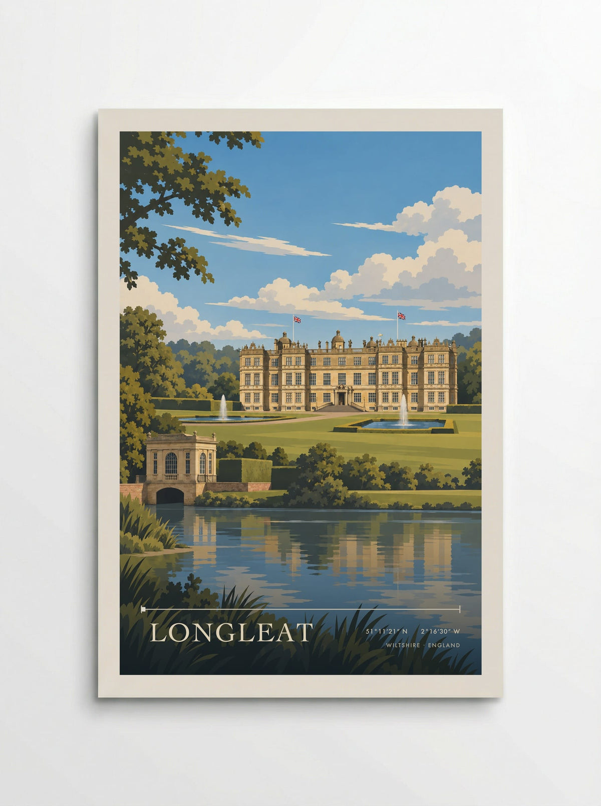Longleat, Wiltshire | Travel Poster - Poster