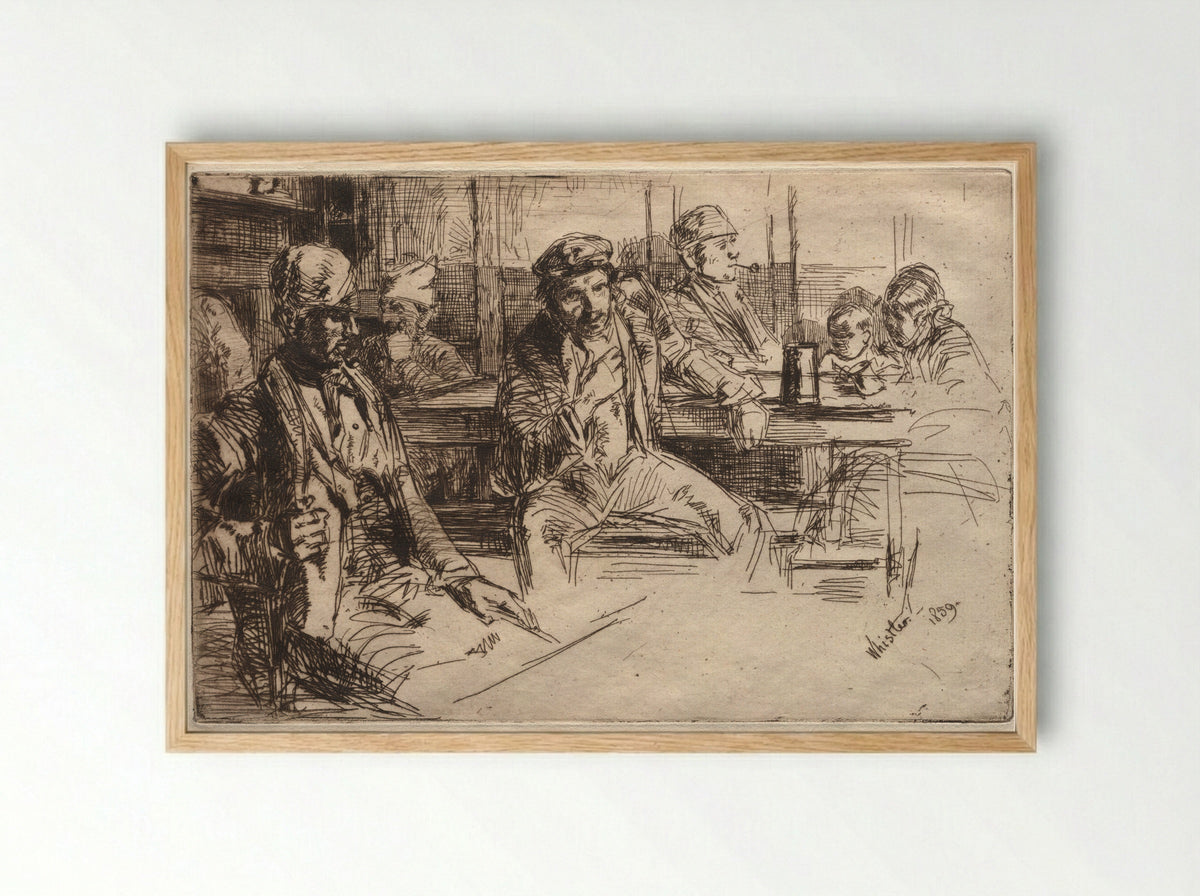 Longshoremen - James McNeill Whistler - Framed Print Wood