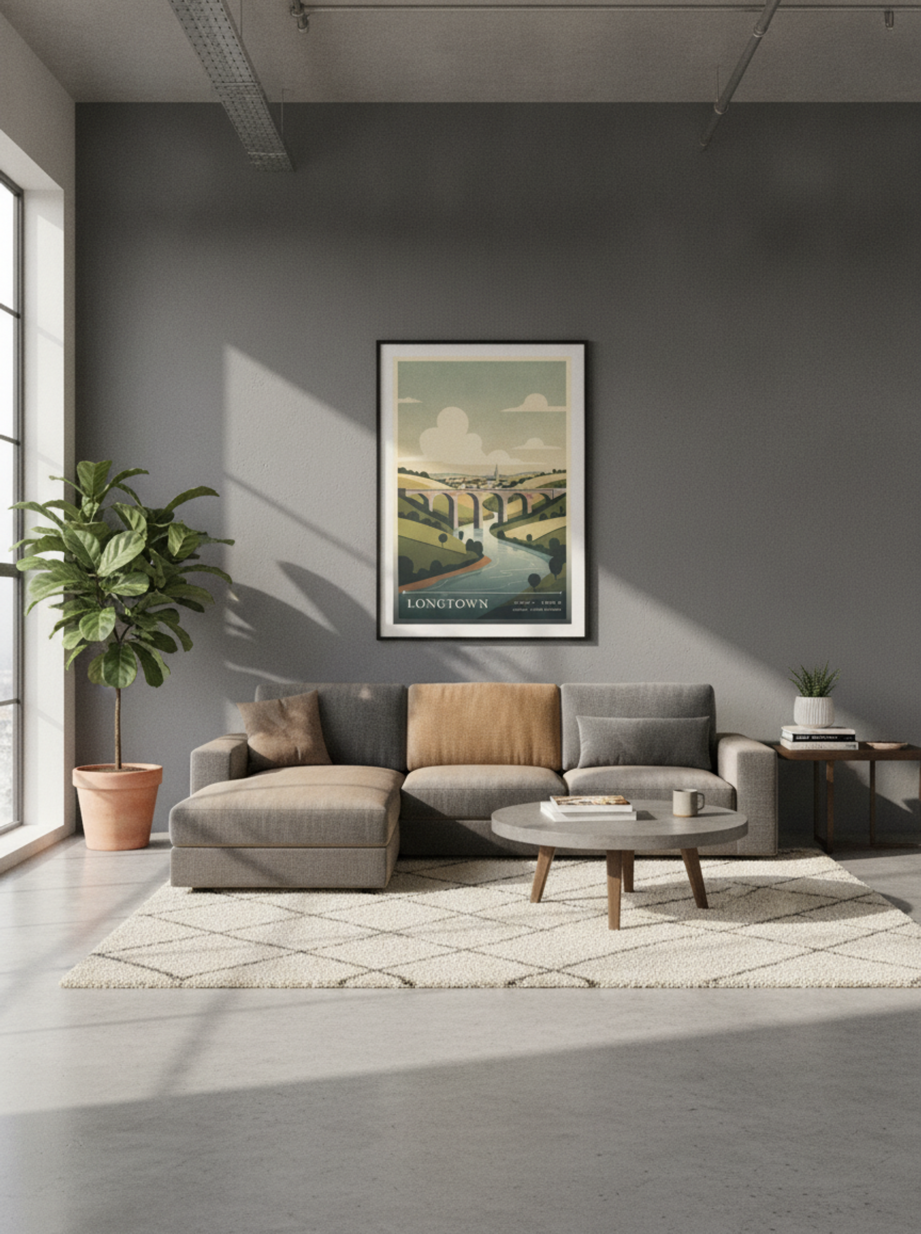 Longtown Cumbria United Kingdom Travel Poster - Lifestyle