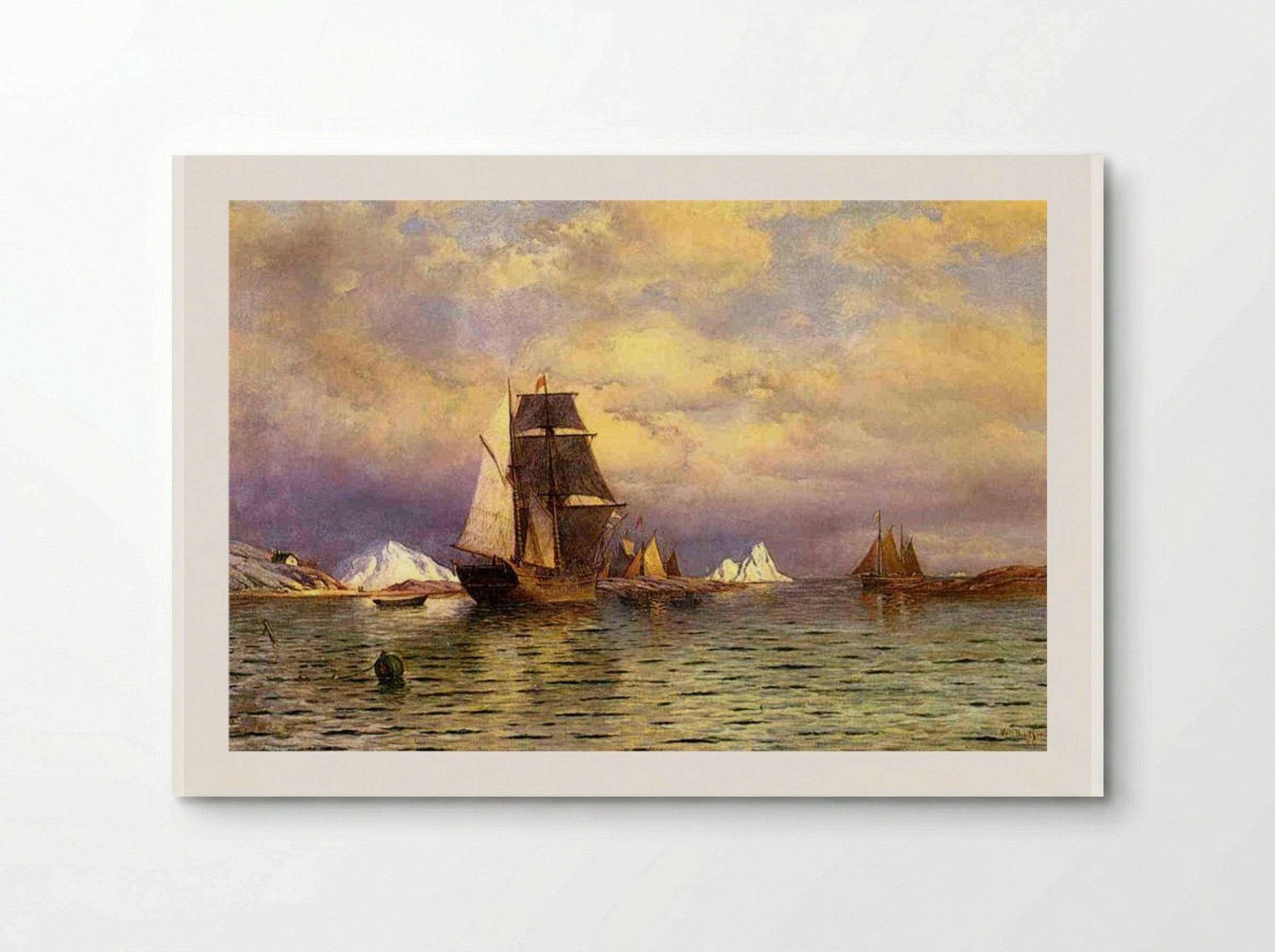 Looking out of Battle Harbor - William Bradford - Poster