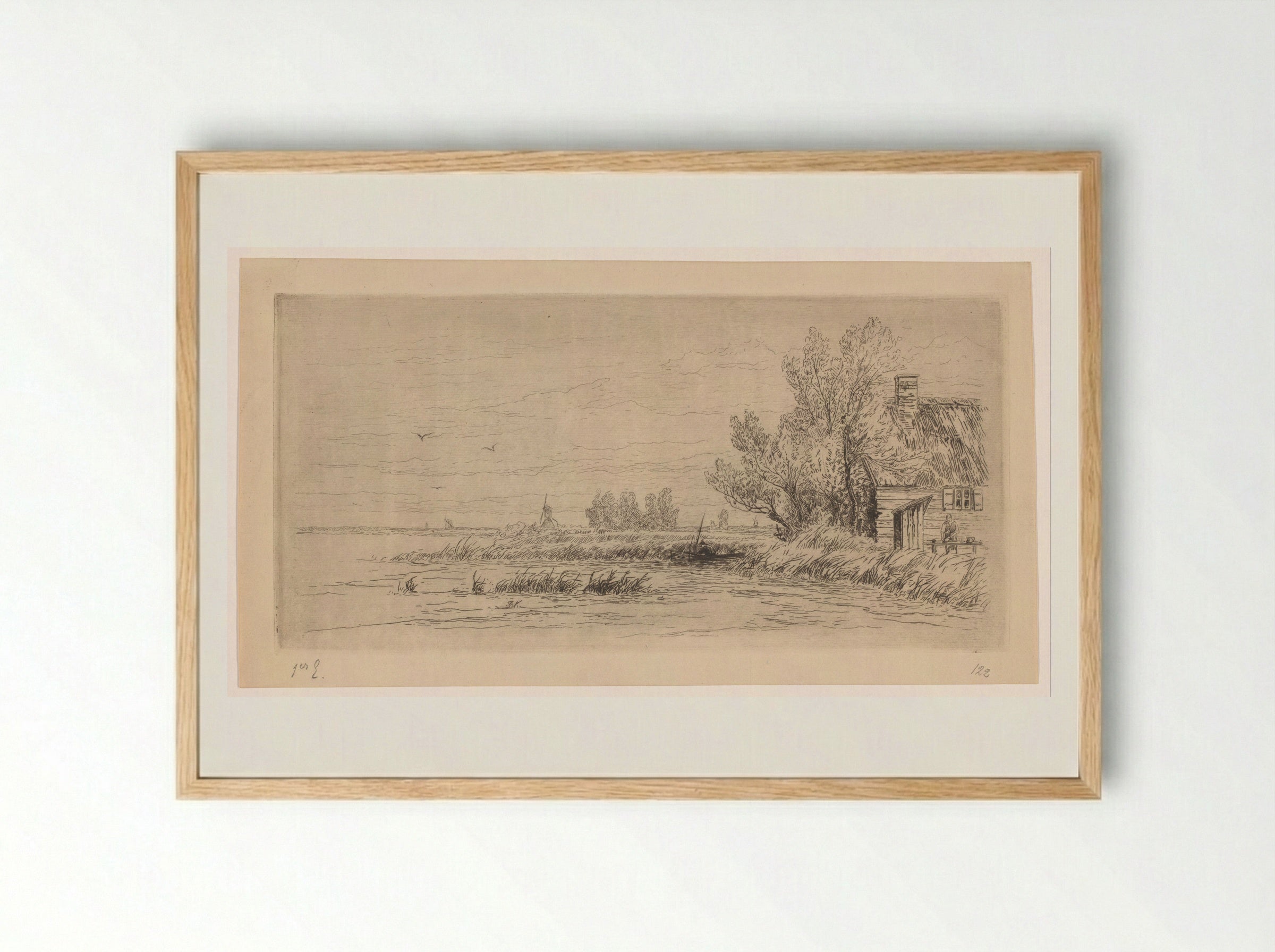 Loosdrechtse Plassen - Carel Nicolaas Storm van 's-Gravesande - Framed Print Wood