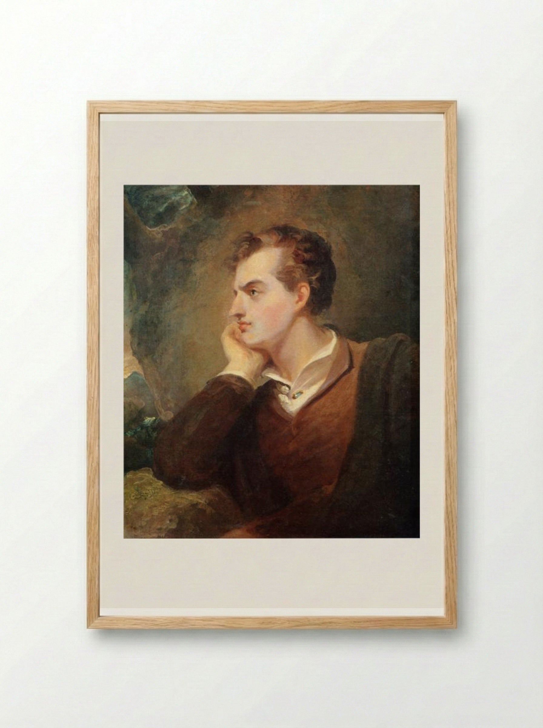 Lord Byron - Thomas Sully - Framed Print Wood