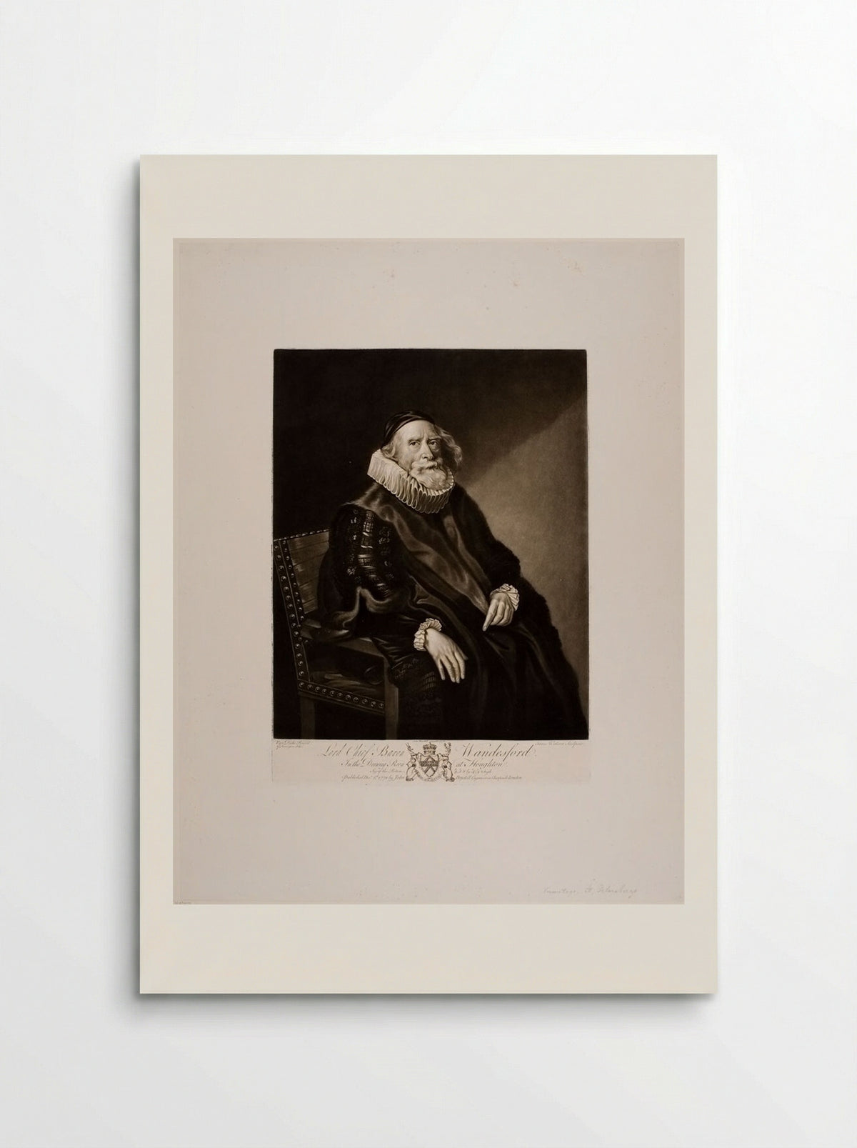 Lord Chief Baron Wandesford - James Watson - Poster