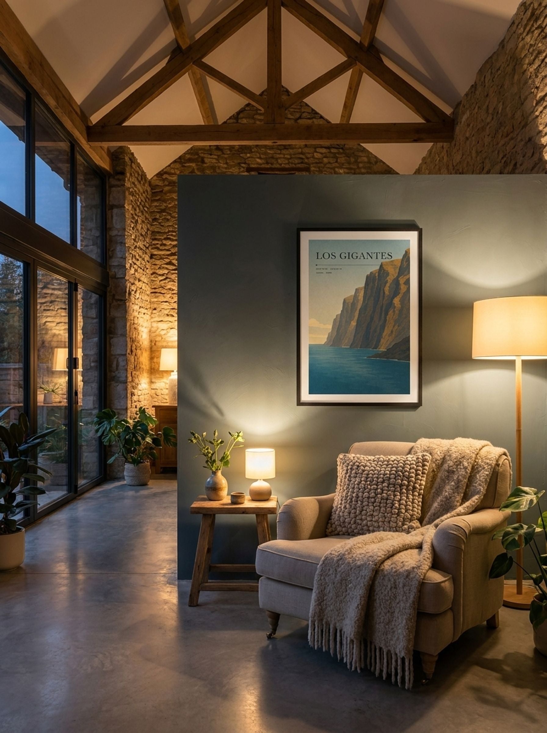 Los Gigantes Travel Poster Artwork - Lifestyle