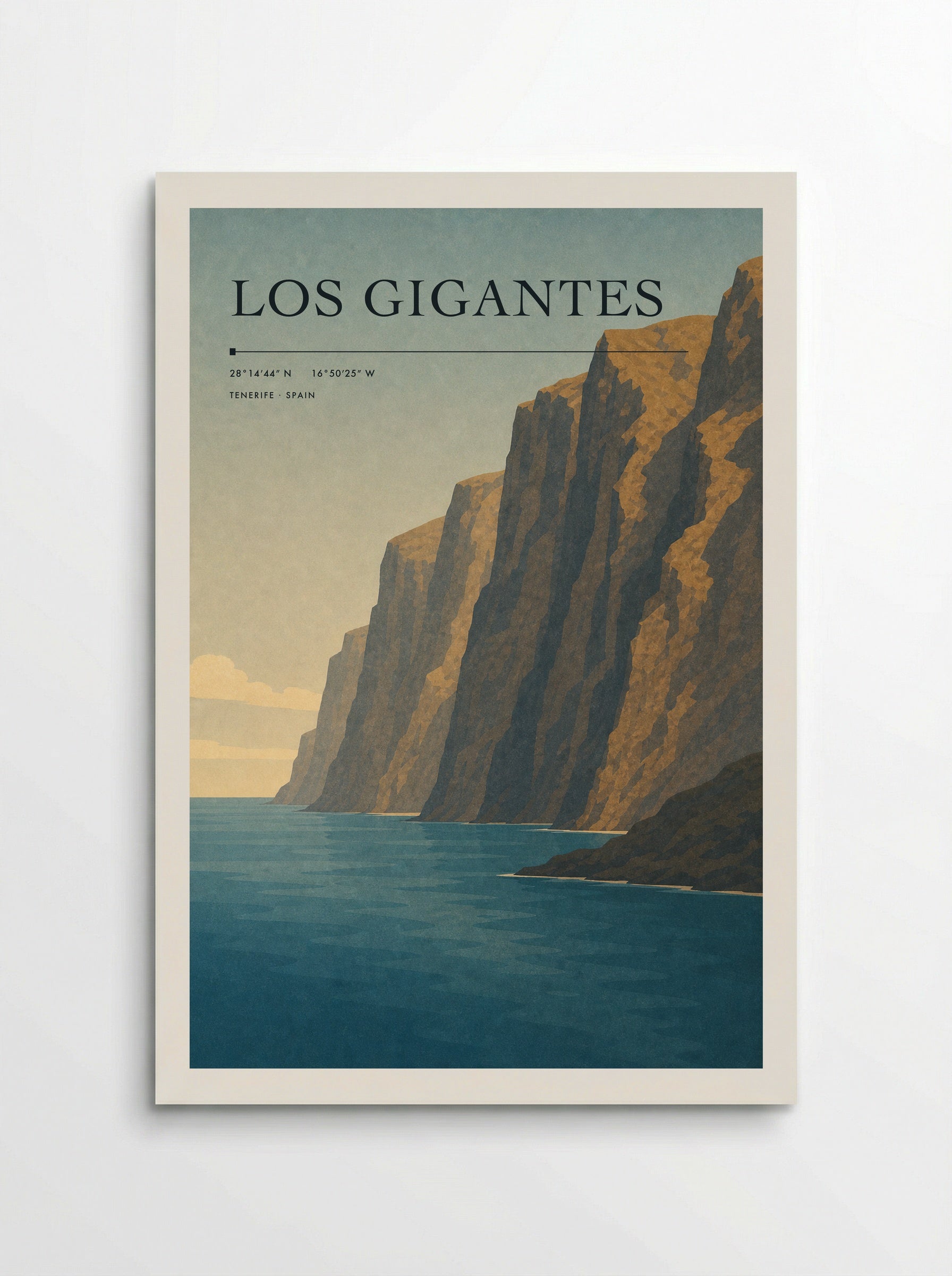 Los Gigantes Travel Poster Artwork - Poster