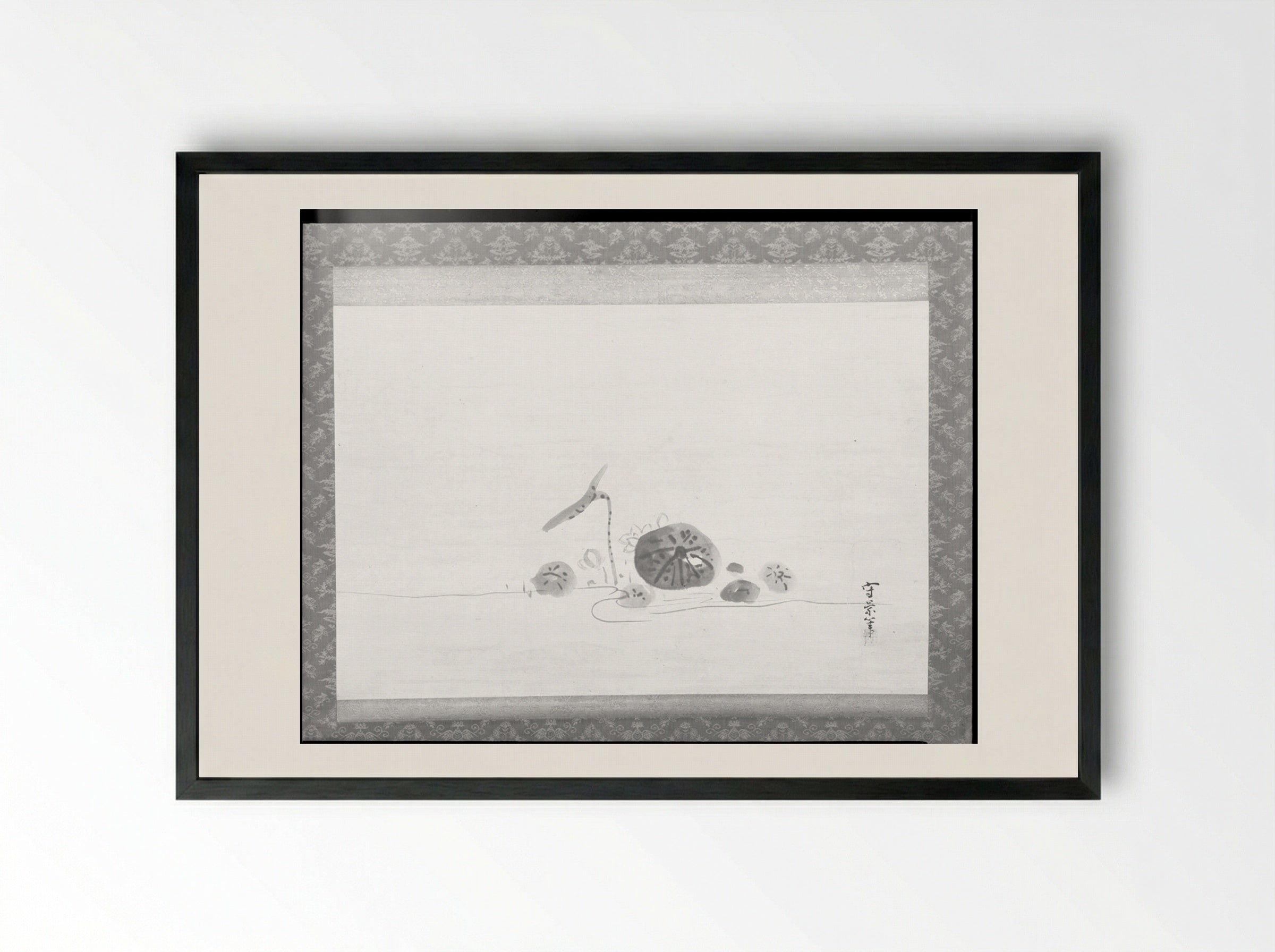 Lotus Pond - Kusumi Morikage - Framed Print Black