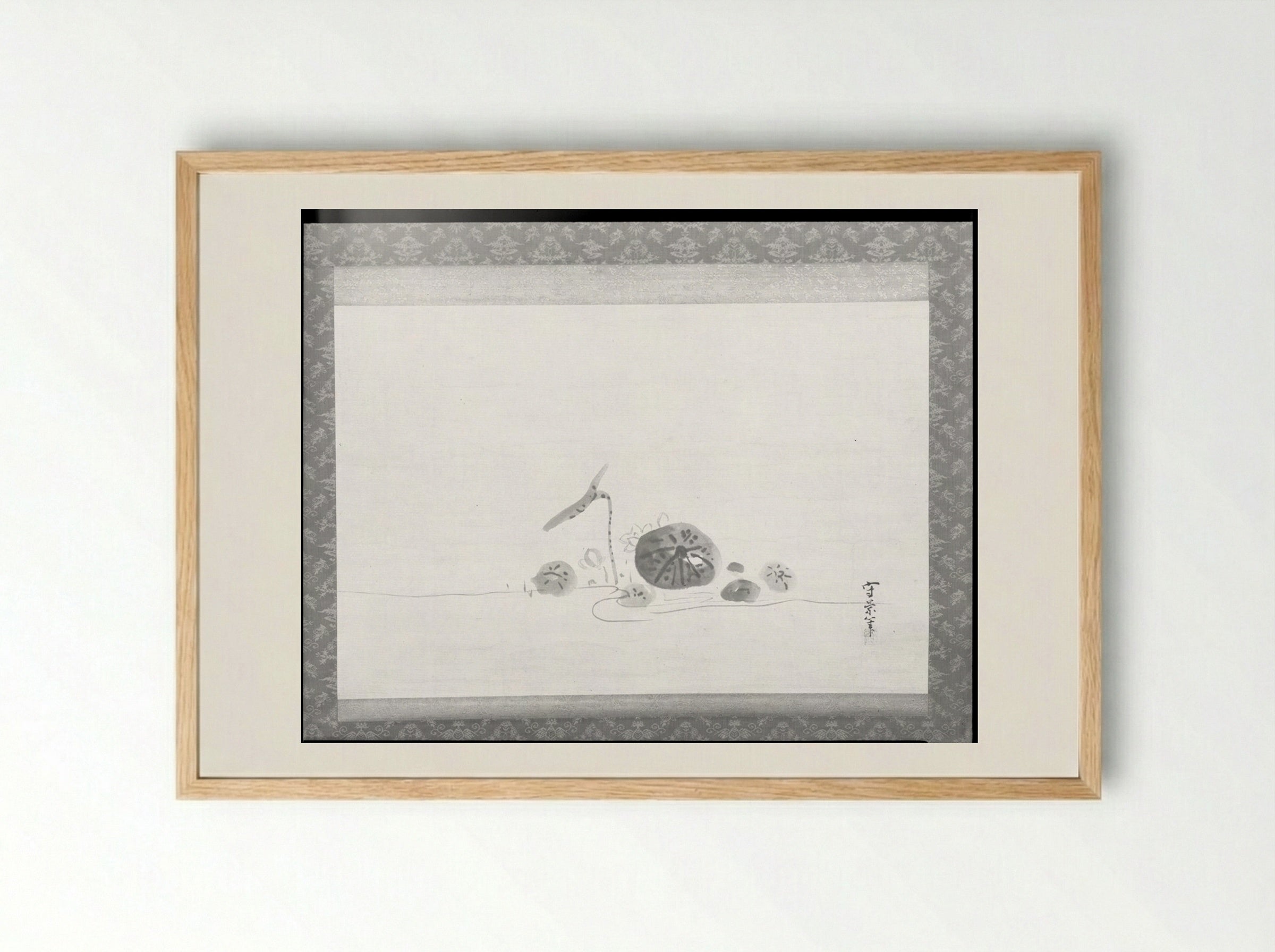 Lotus Pond - Kusumi Morikage - Framed Print Wood
