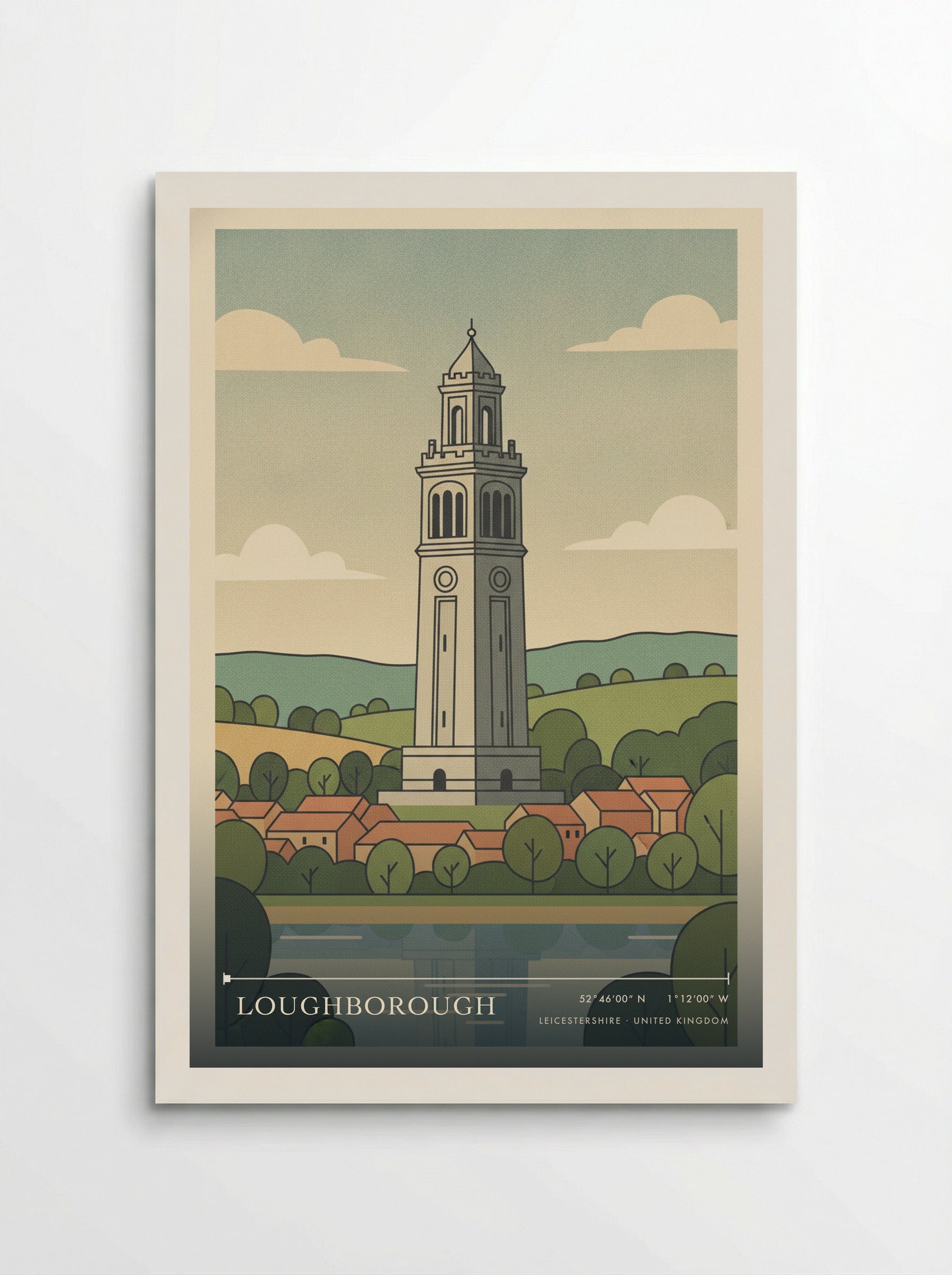 Loughborough Leicestershire United Kingdom Travel Poster - Poster