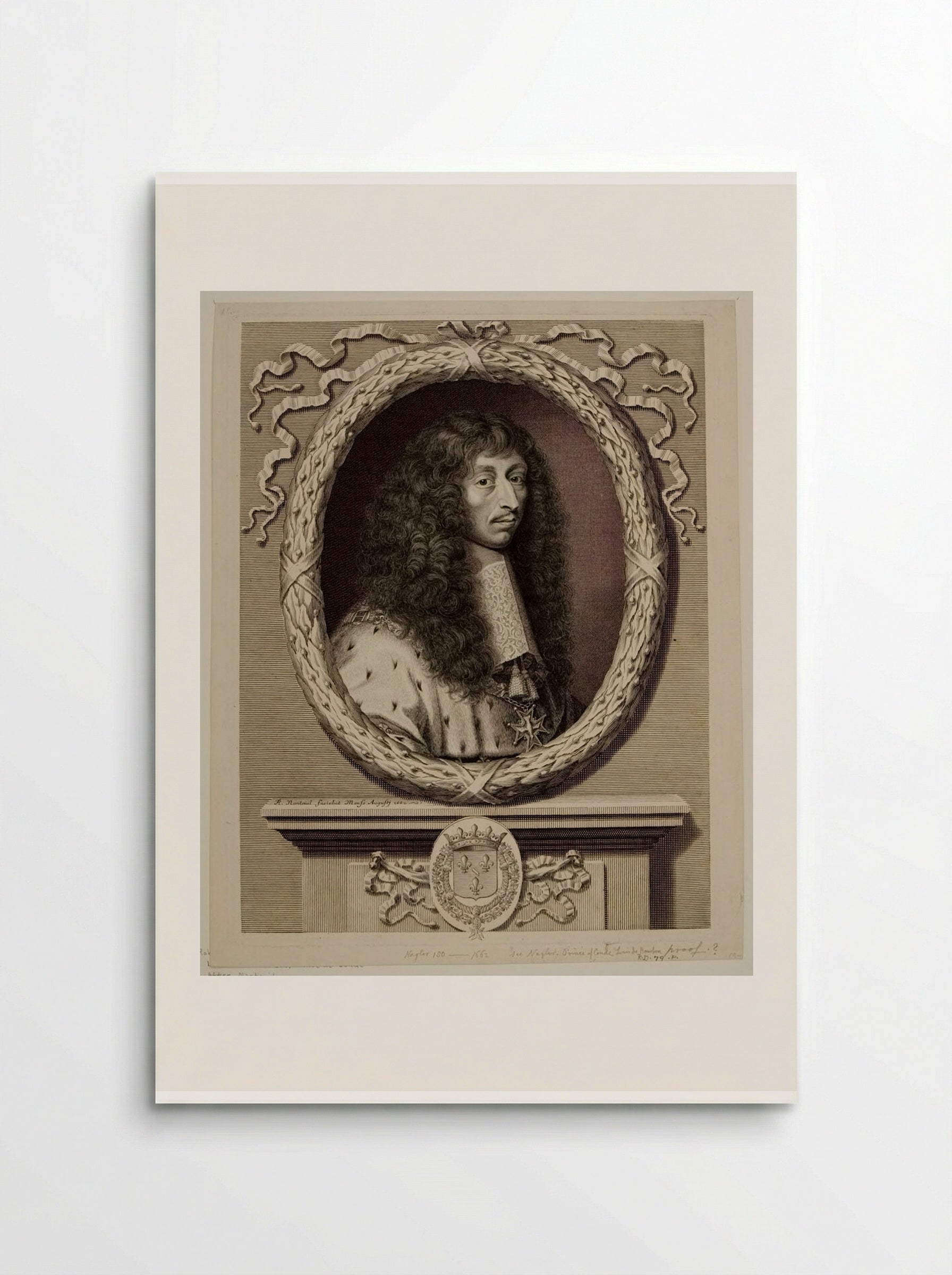 Louis II de Bourbon, Prince de Condé - Robert Nanteuil - Poster