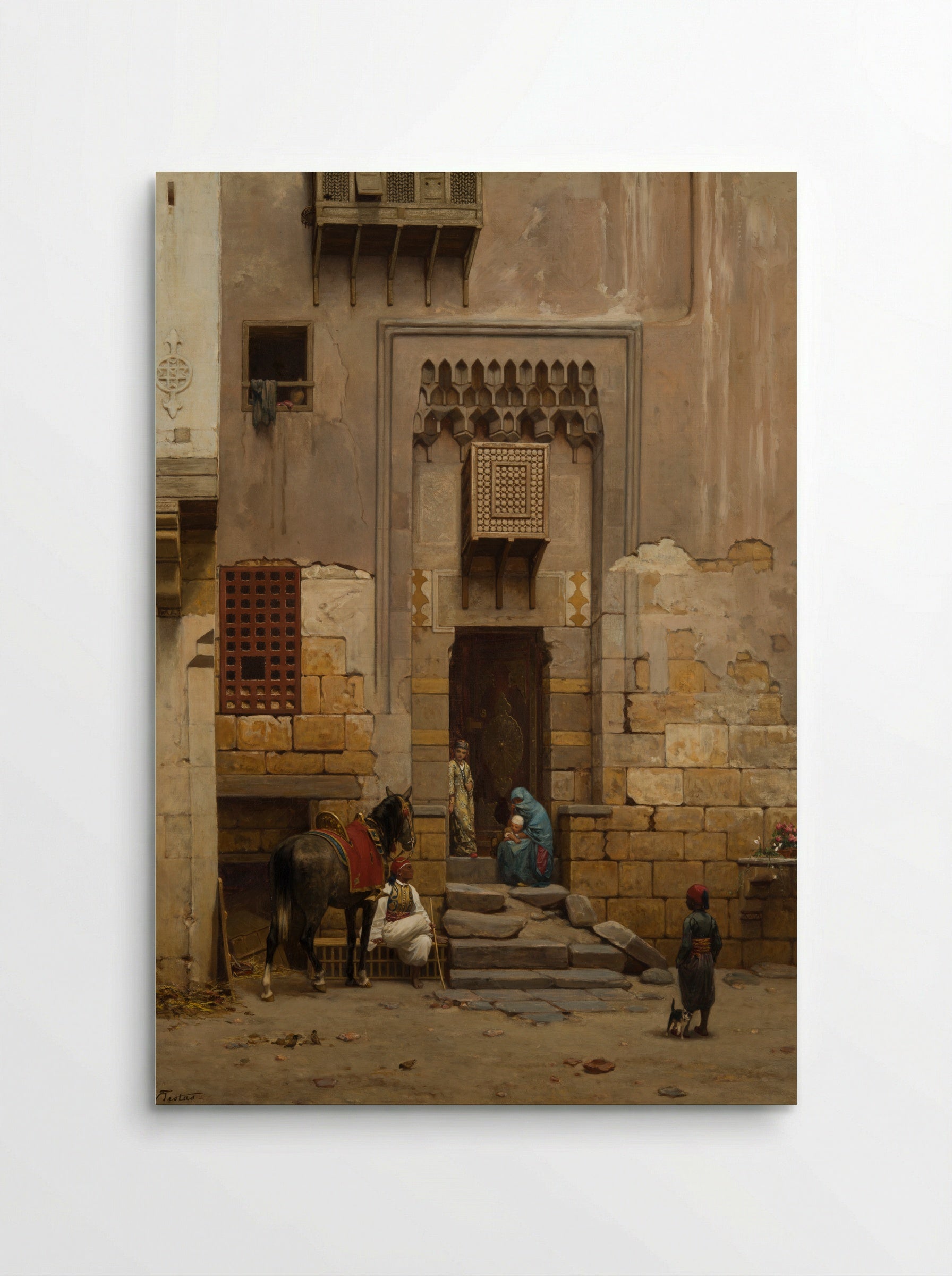 Louis Philippe Albert d'Orléans at an Excavation in Egypt - Willem de Famars Testas - Poster