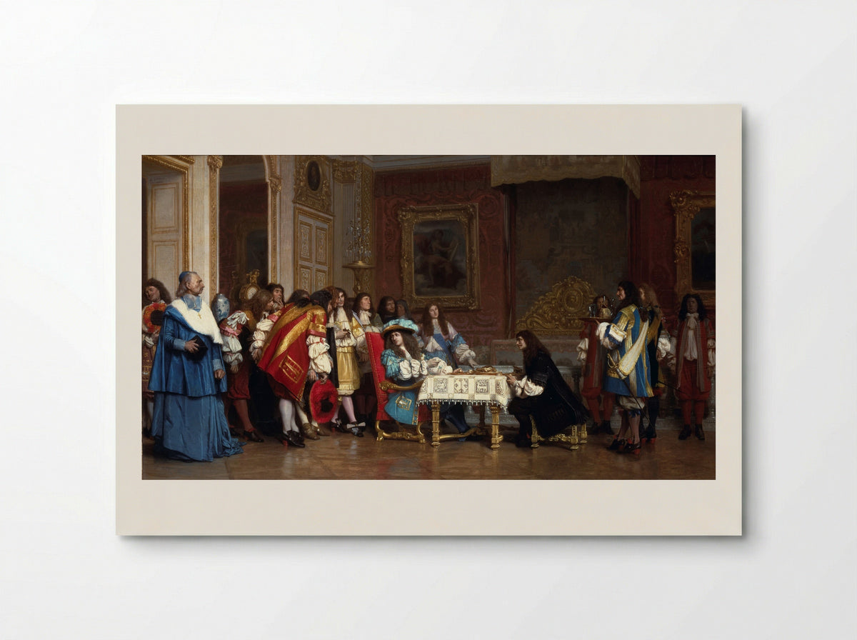 Louis XIV and Moliere - Jean-Leon Gerome - Poster