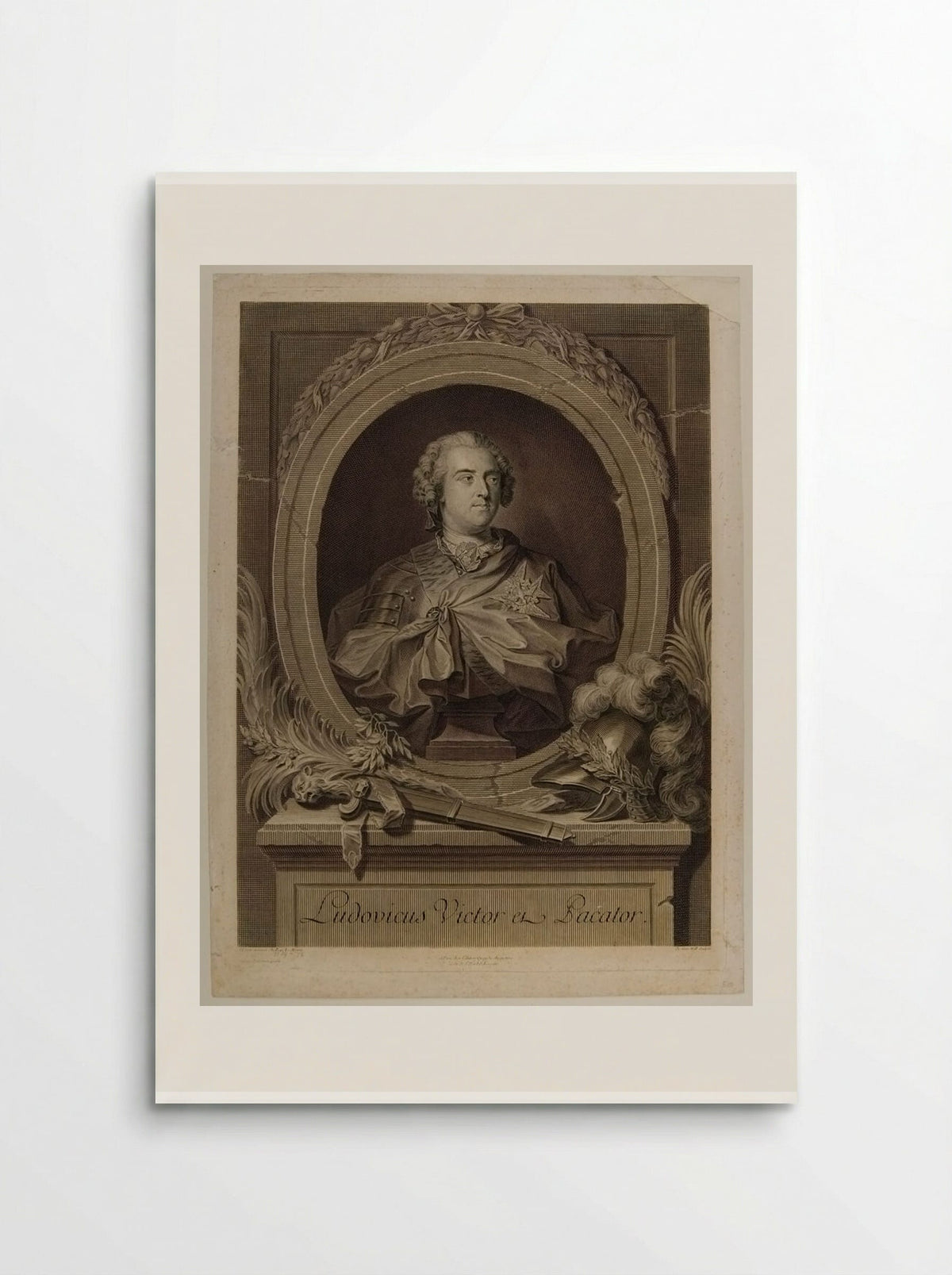 Louis XV, King of France - Johann Georg Wille - Poster