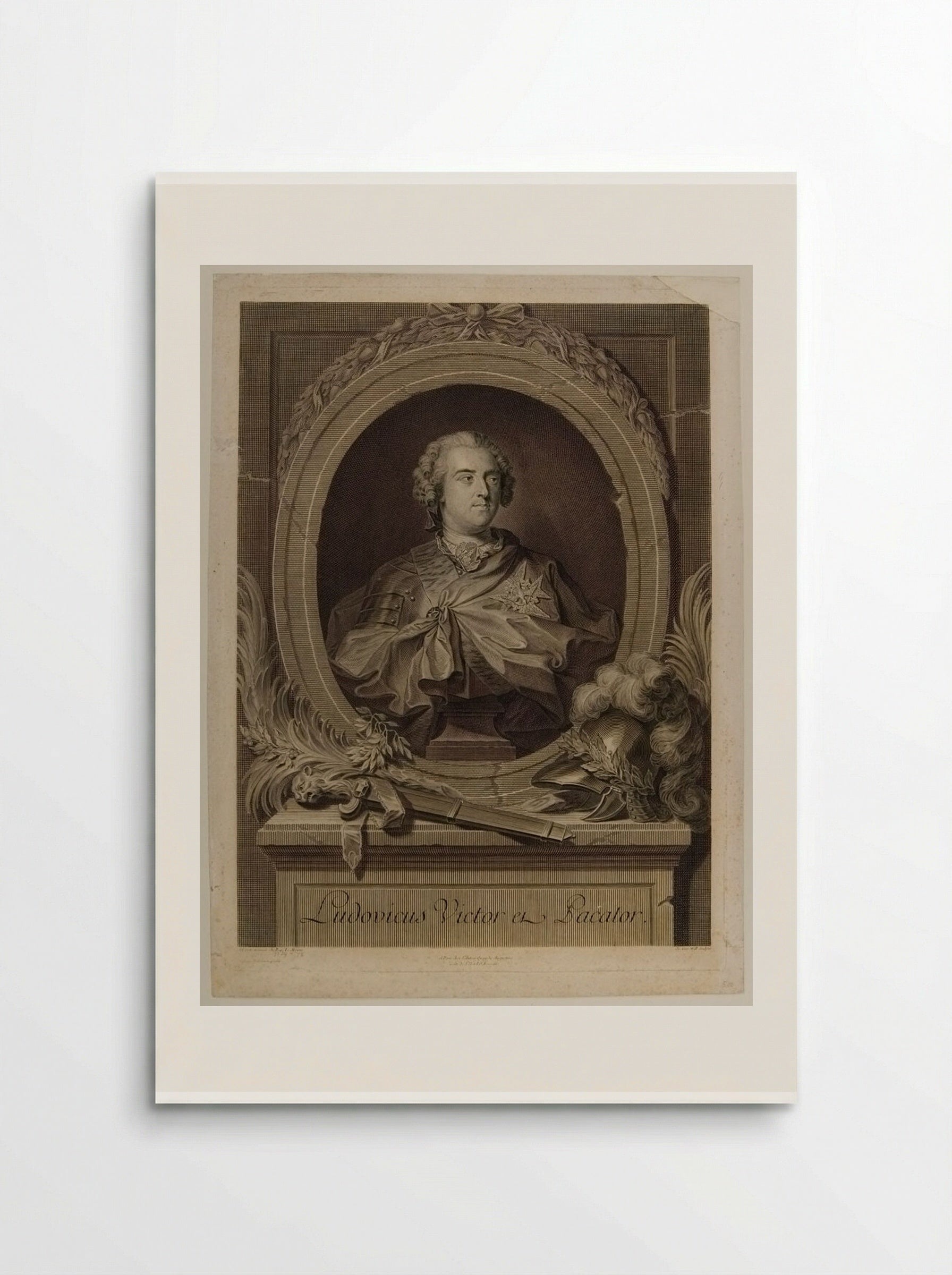 Louis XV, King of France - Johann Georg Wille - Poster