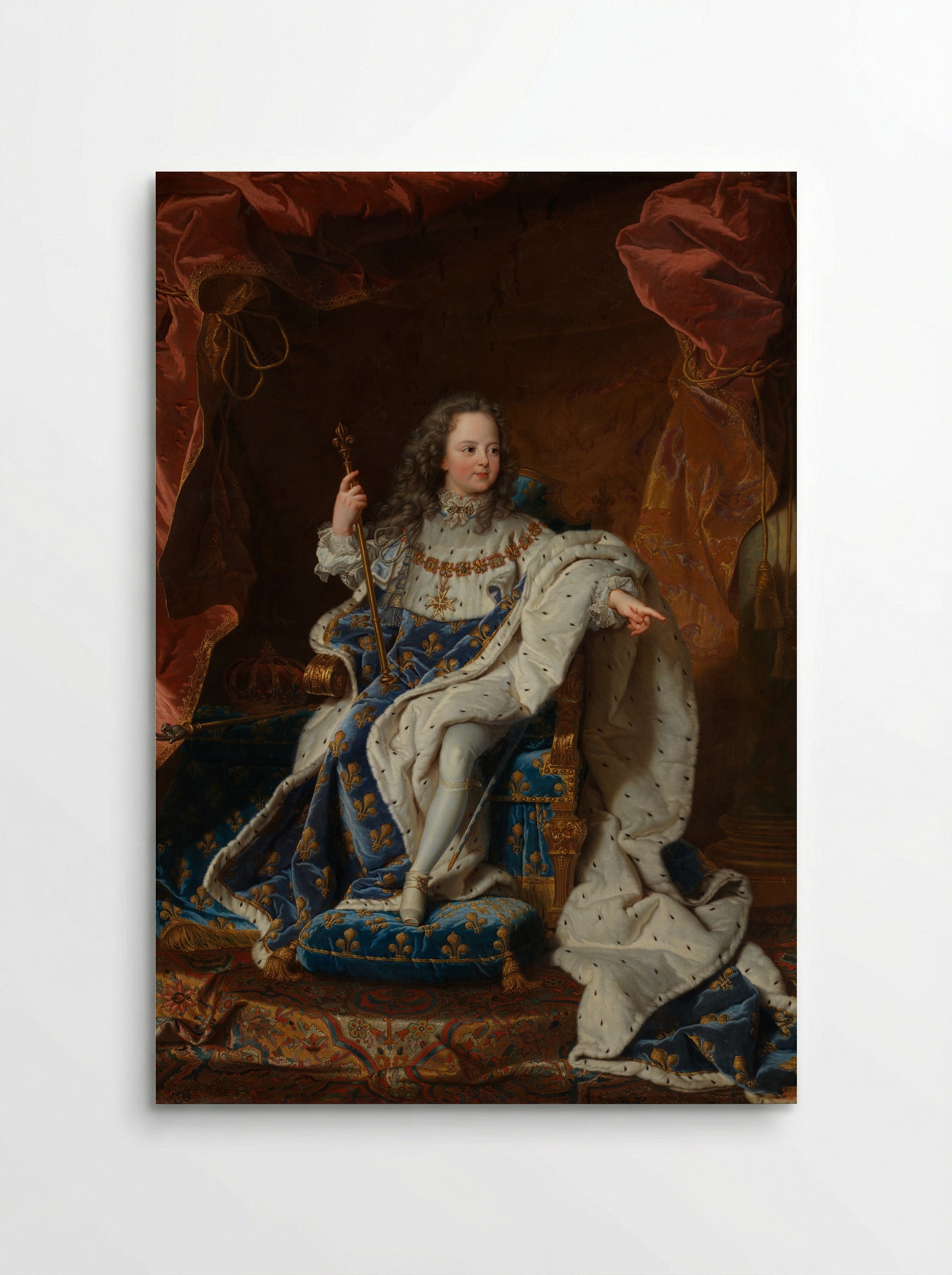 Louis XV as a Child - Hyacinthe Rigaud - Poster