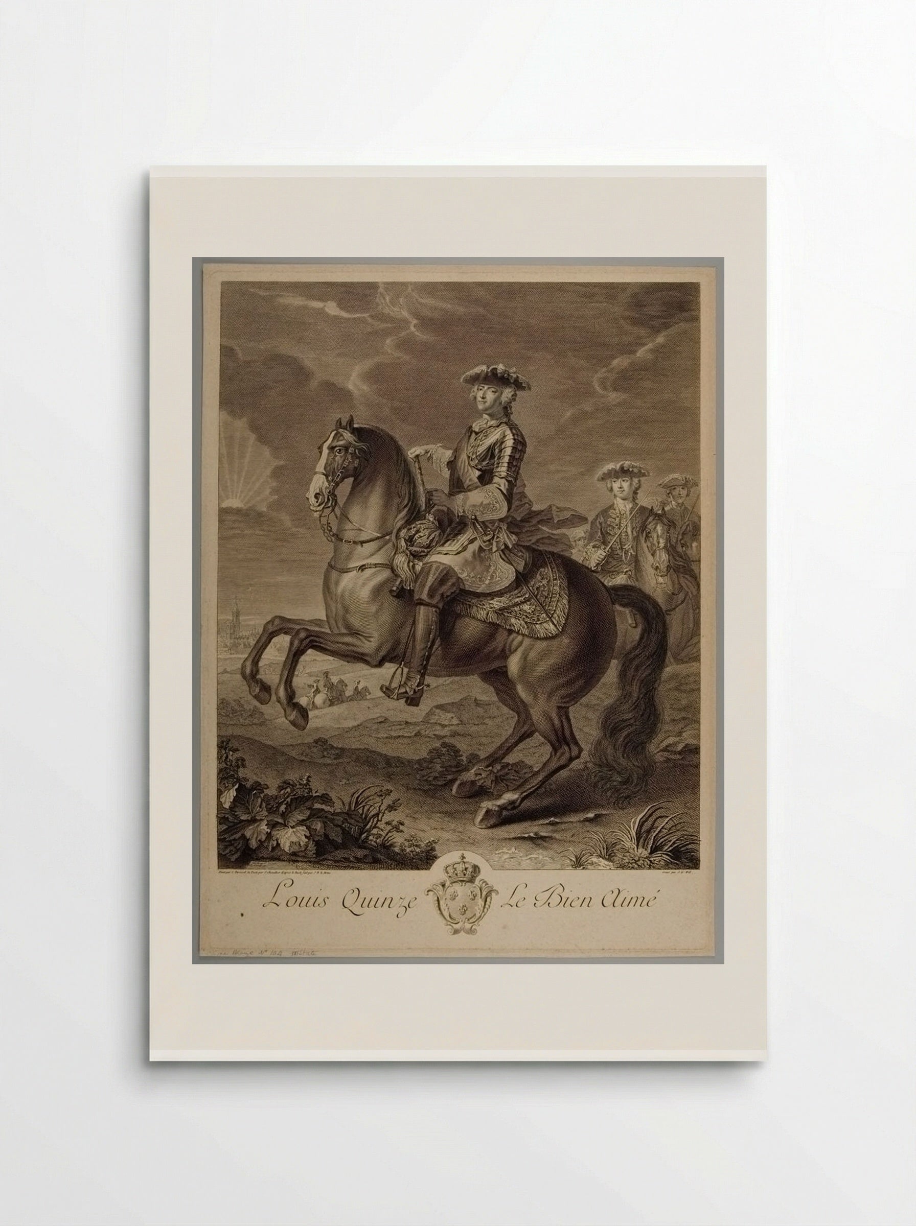 Louis XV, the Well-Loved - Johann Georg Wille - Poster