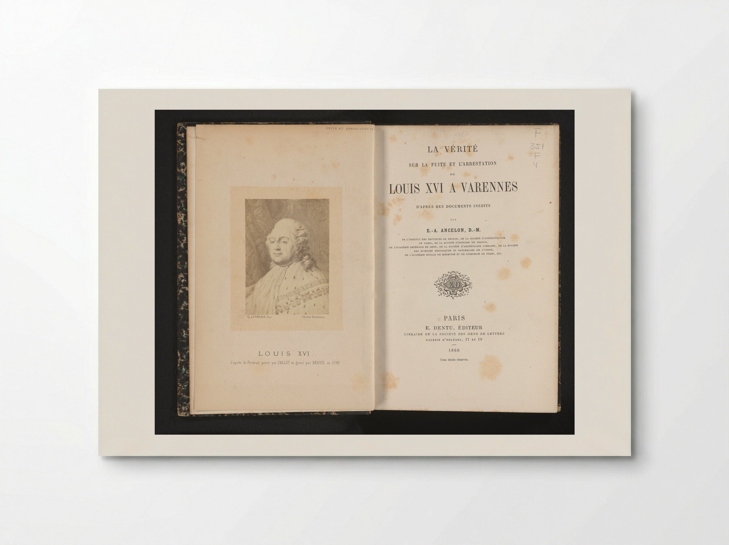 Louis XVI (After Antoine-François Callet) - Charles Clément Bervic - Poster