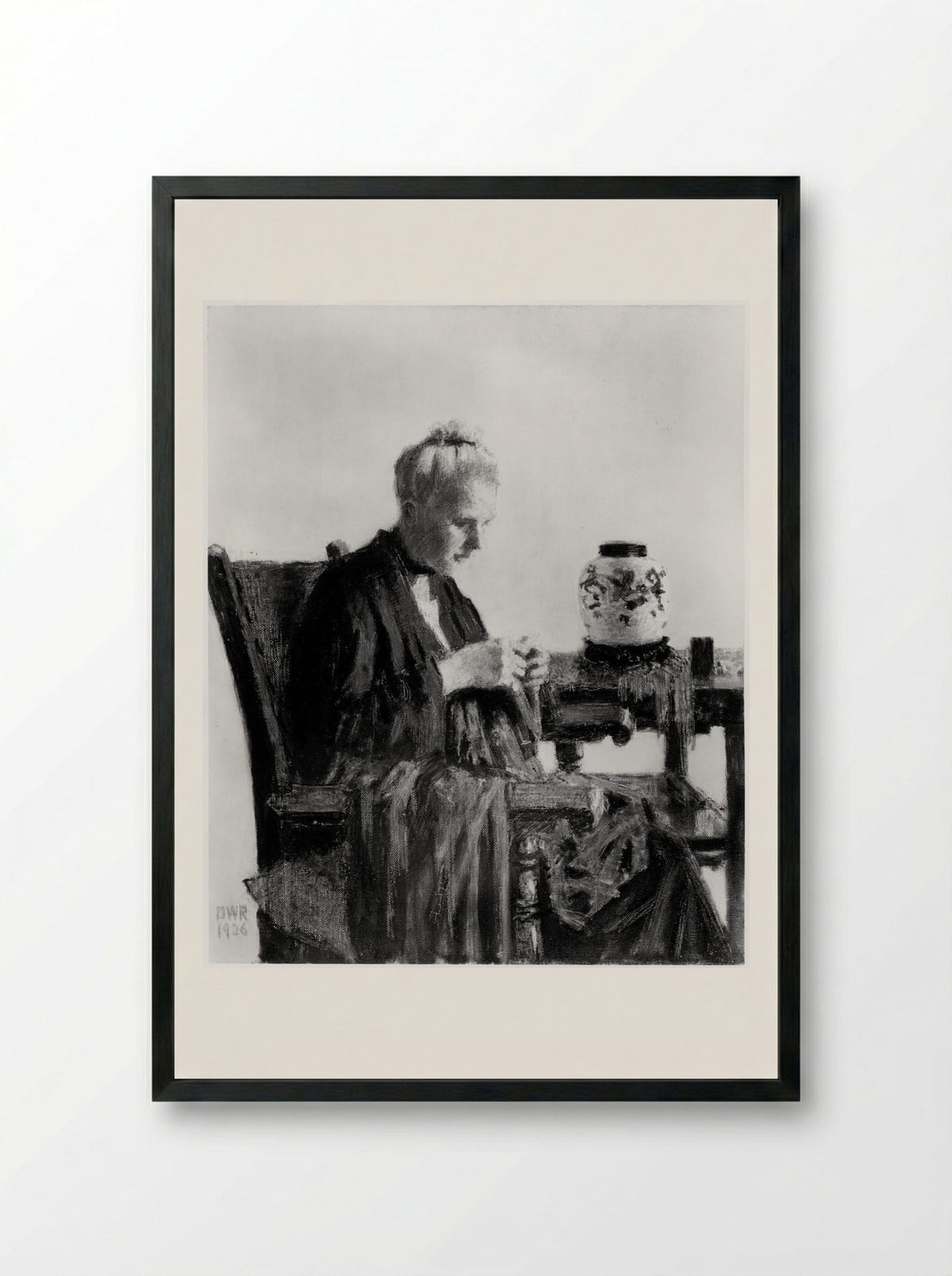Louise Nathurst - Denman Waldo Ross - Framed Print Black