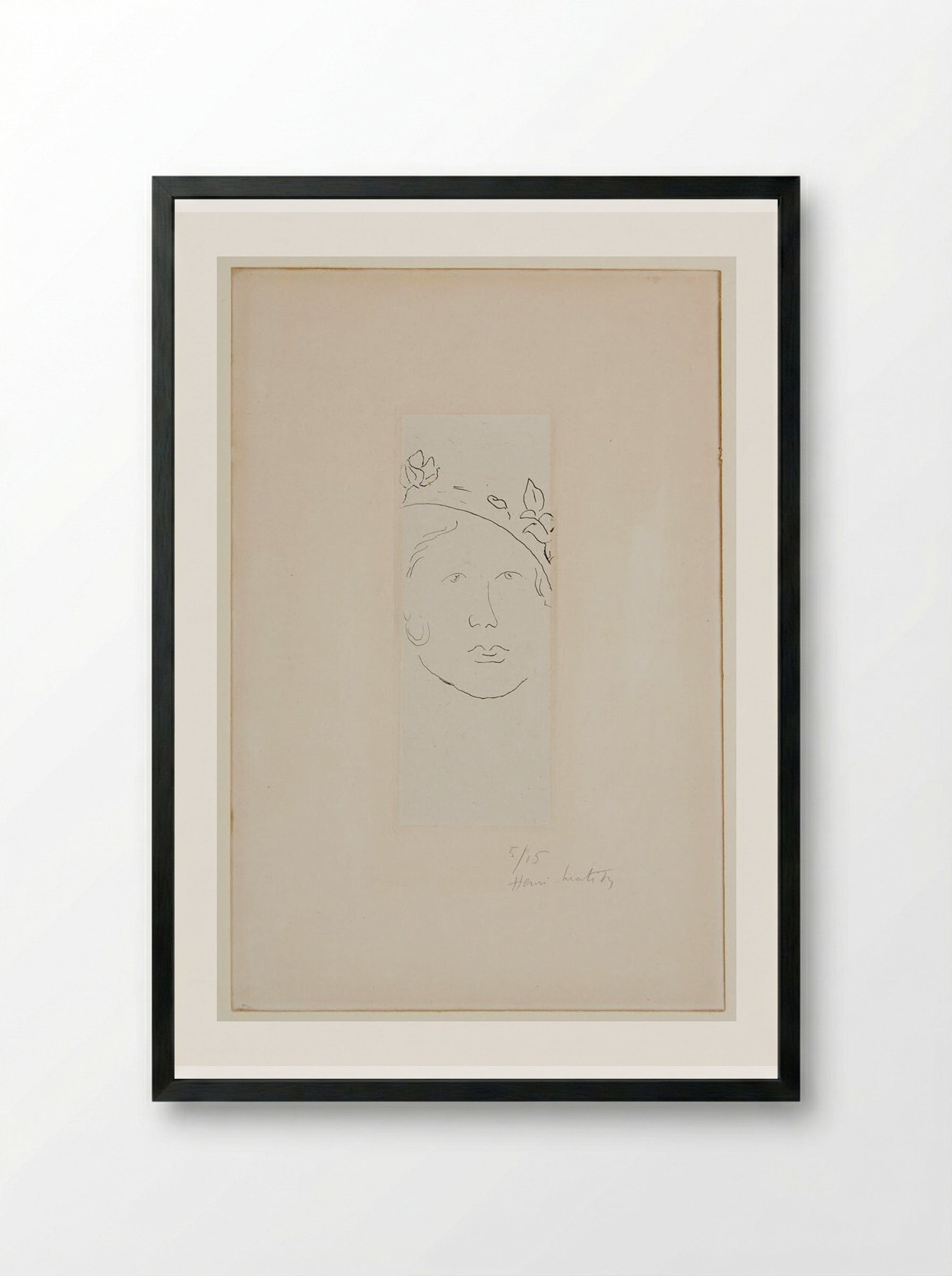 Loulou - Henri Matisse - Framed Print Black