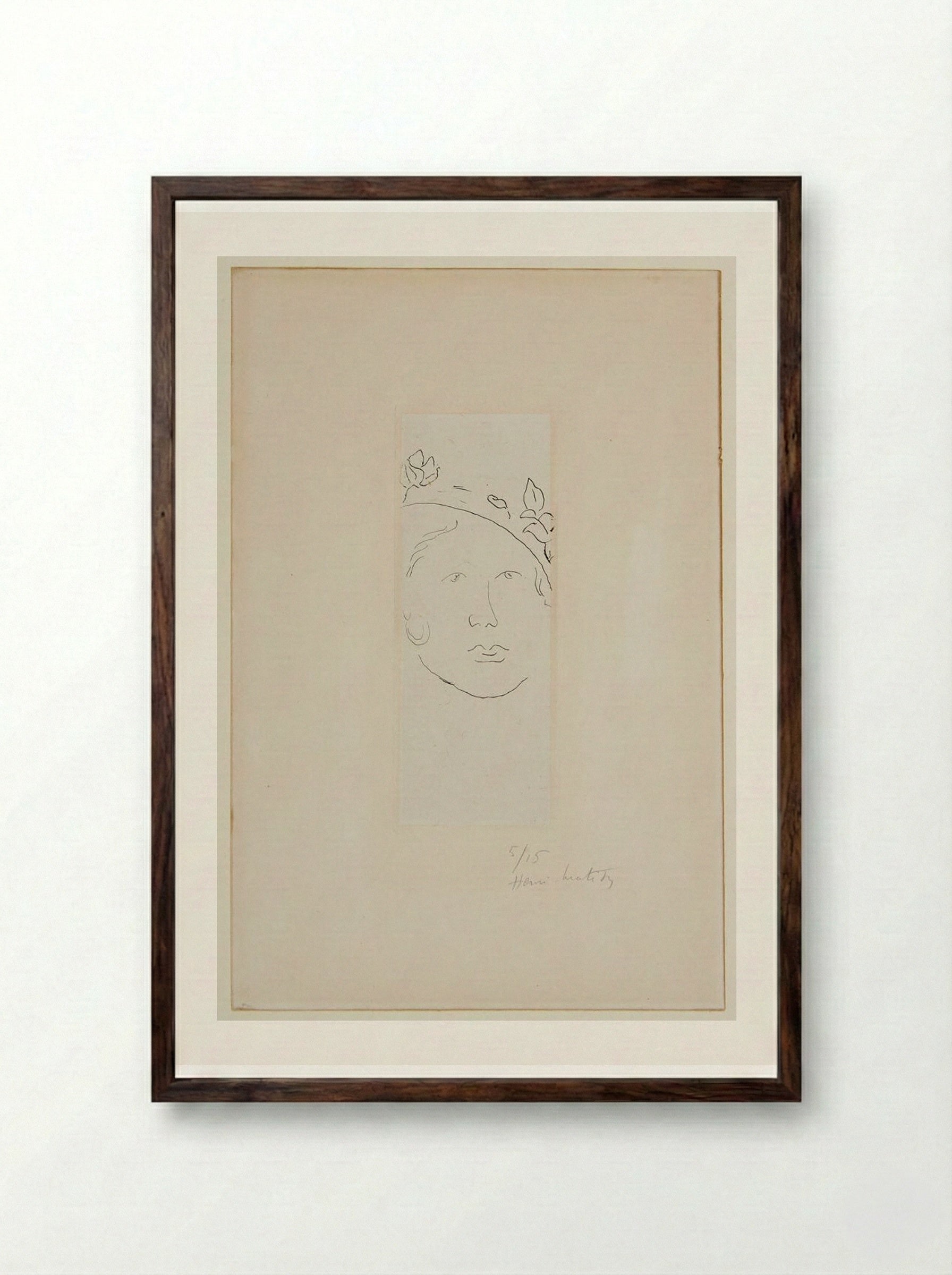 Loulou - Henri Matisse - Framed Print Dark Wood