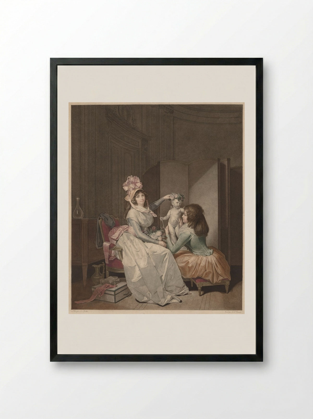 Love Crowned - Frédéric Cazenave - Framed Print Black