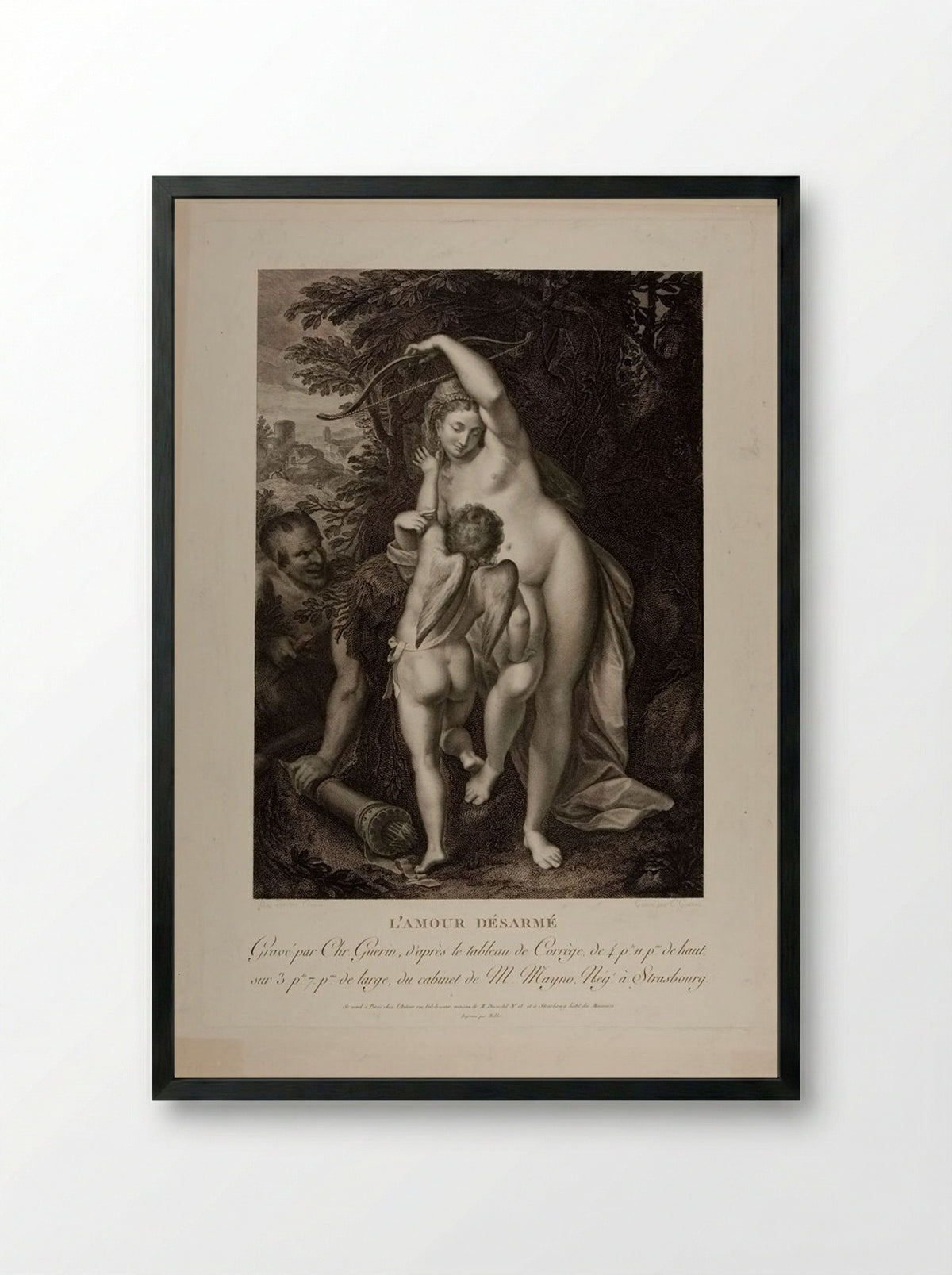 Love Disarmed - Christophe Guérin - Framed Print Black