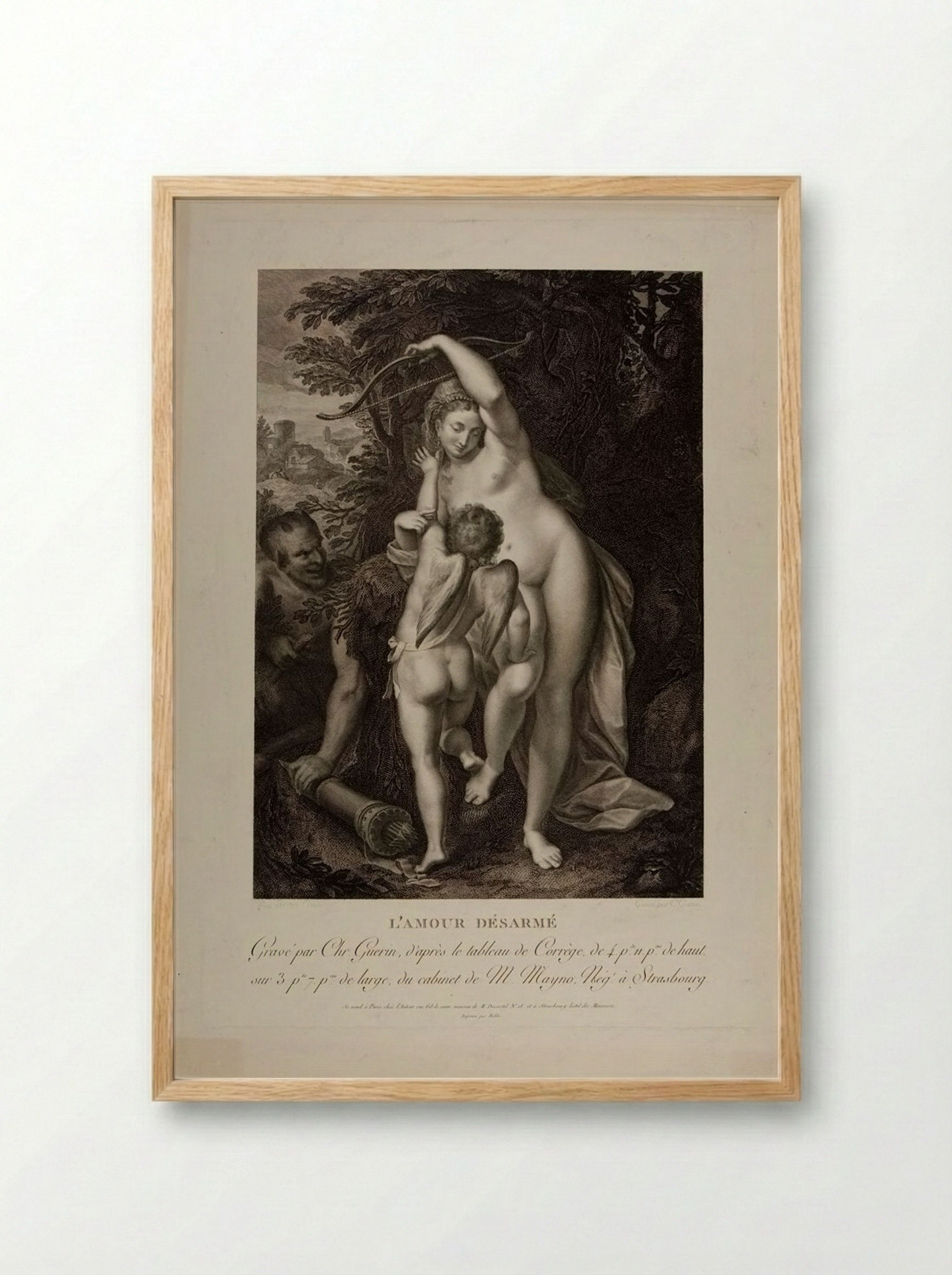 Love Disarmed - Christophe Guérin - Framed Print Wood