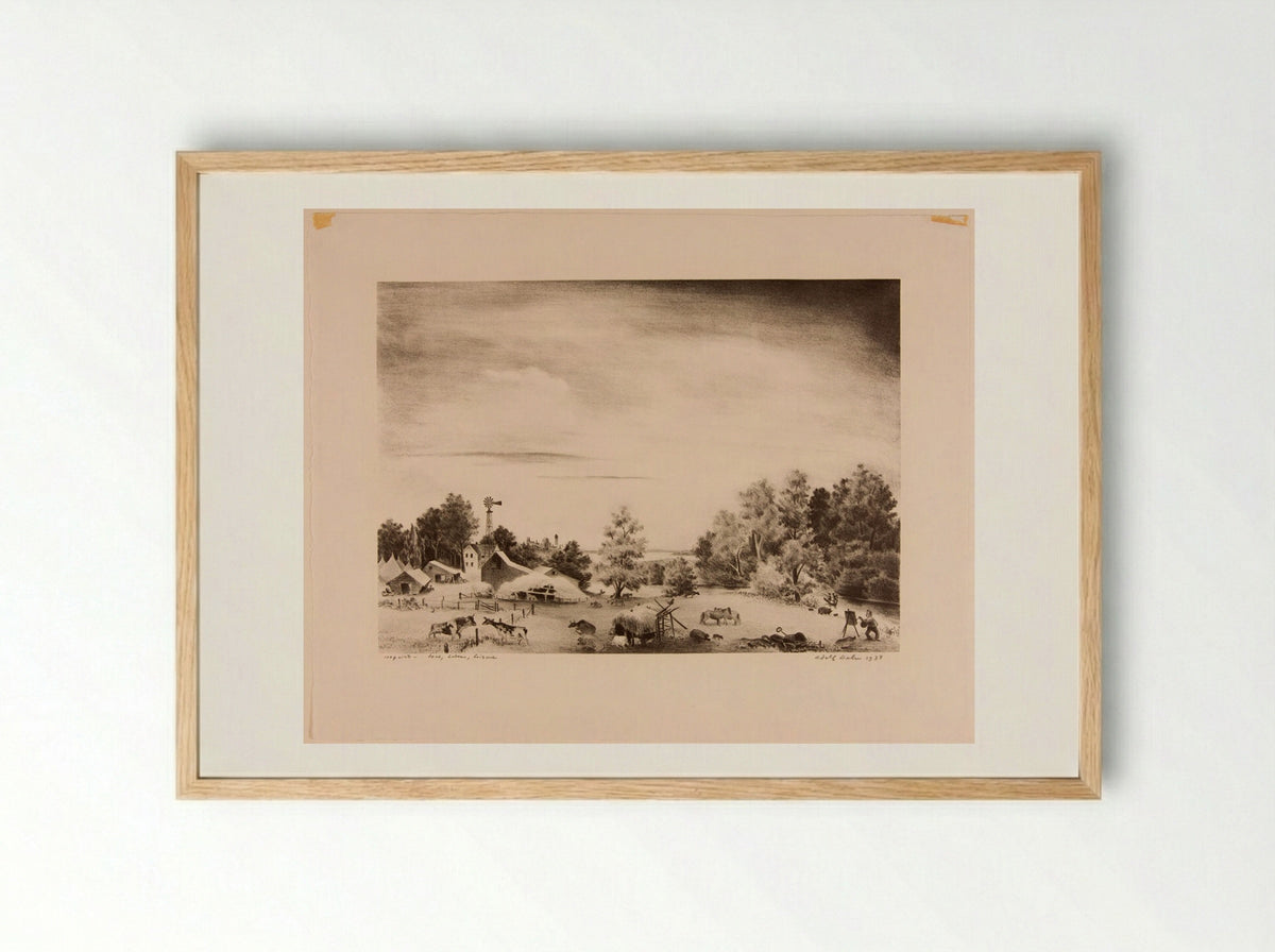 Love, Labour, Leisure - Adolph Dehn - Framed Print Wood