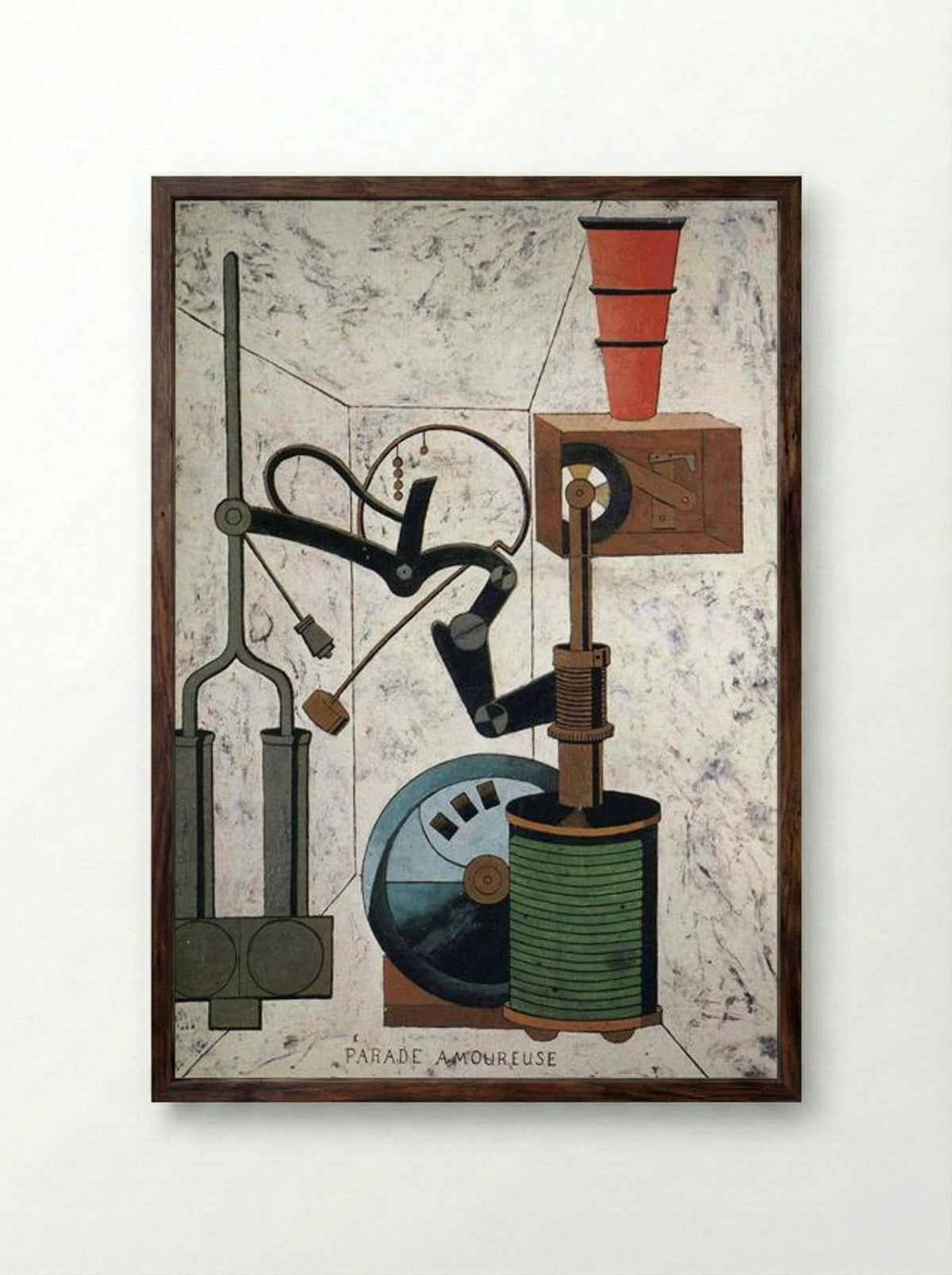 Love Parade - Francis Picabia - Framed Print Dark Wood