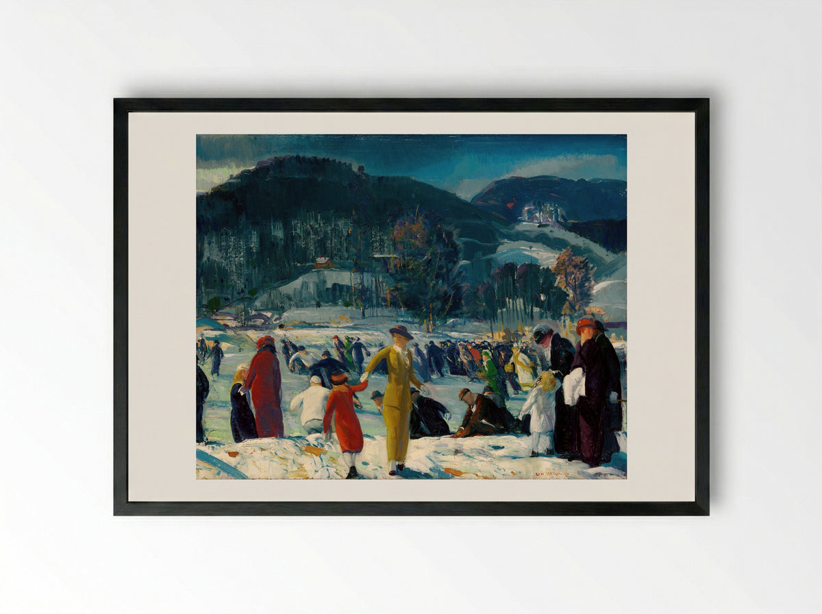 Love of Winter - George Wesley Bellows - Framed Print Black