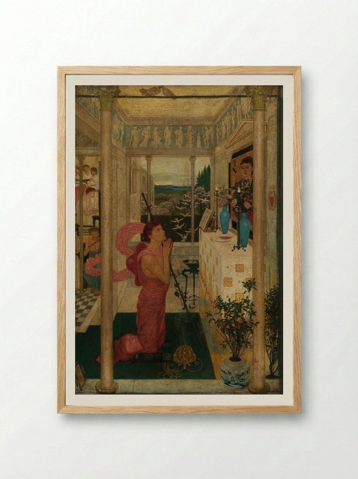 Love's Altar - Walter Crane - Framed Print Wood