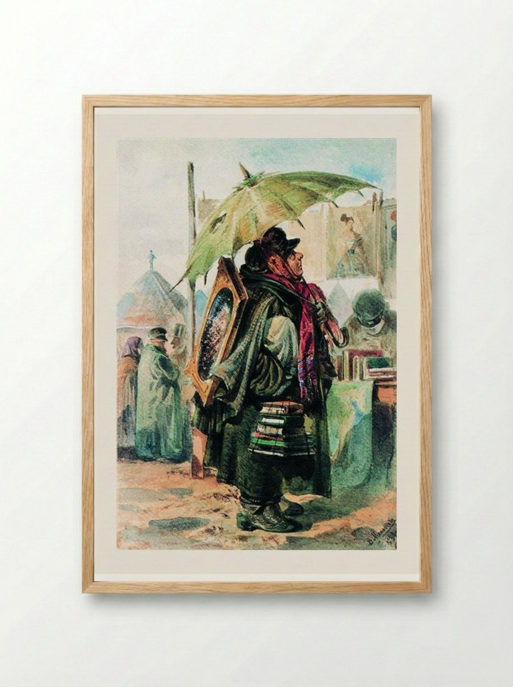 Lover of Antiquity - Vladimir Makovsky - Framed Print Wood