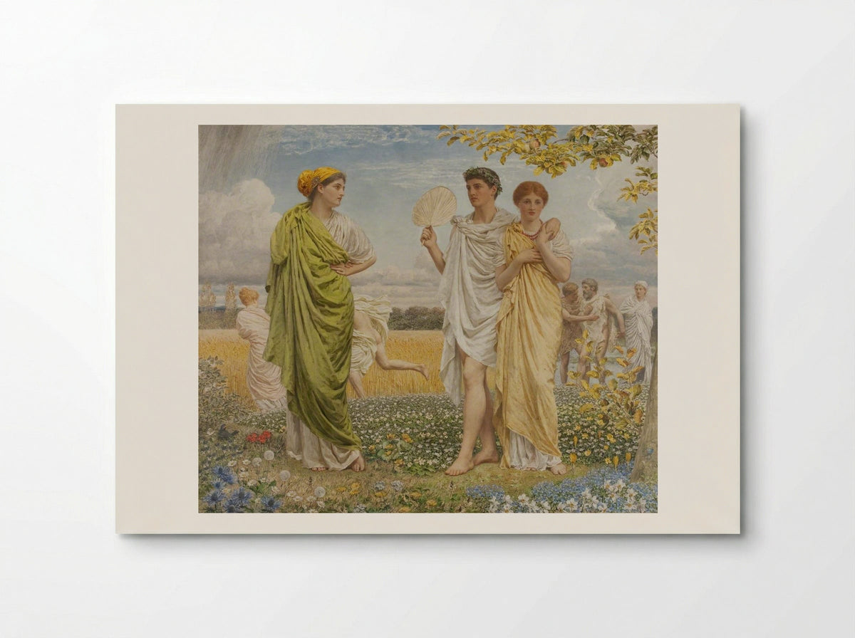 Loves of the Wind and the Seasons - Albert Joseph Moore - Poster