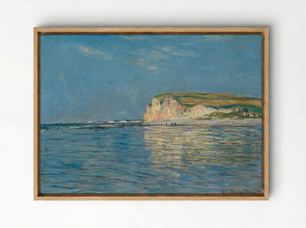 Low Tide at Pourville, near Dieppe - Claude Monet - Framed Canvas Wood